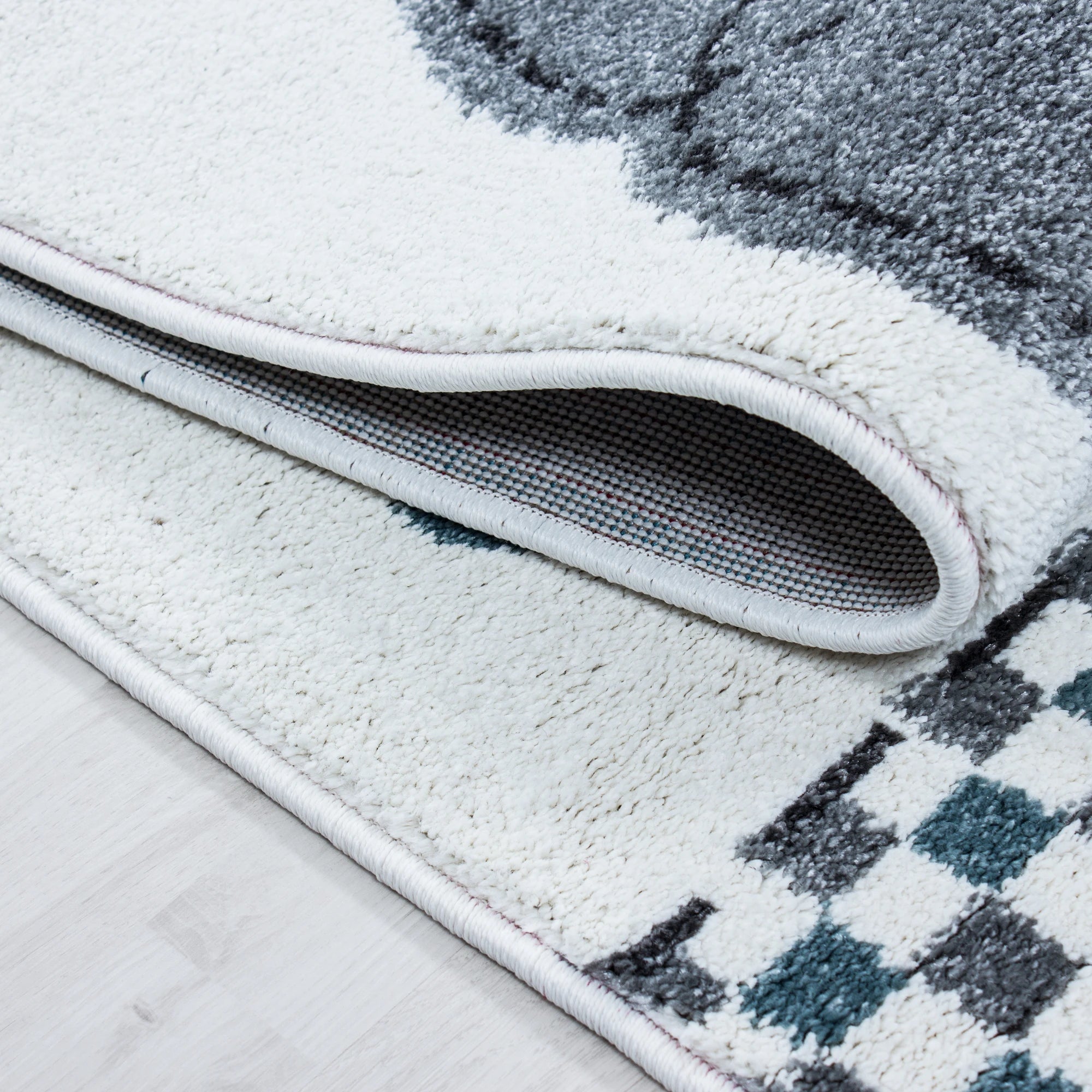 Elefanten Regenschirmteppich mit Polka Dots | Blau