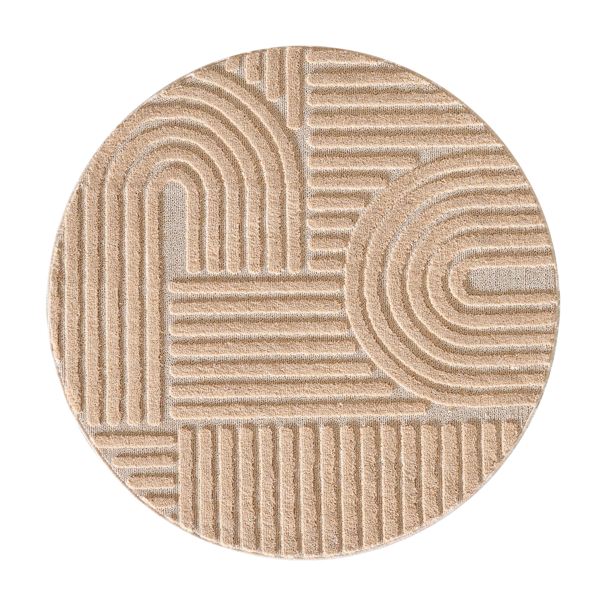 Moderner Boho Teppich | Skandinavisches Design mit Rosenmuster