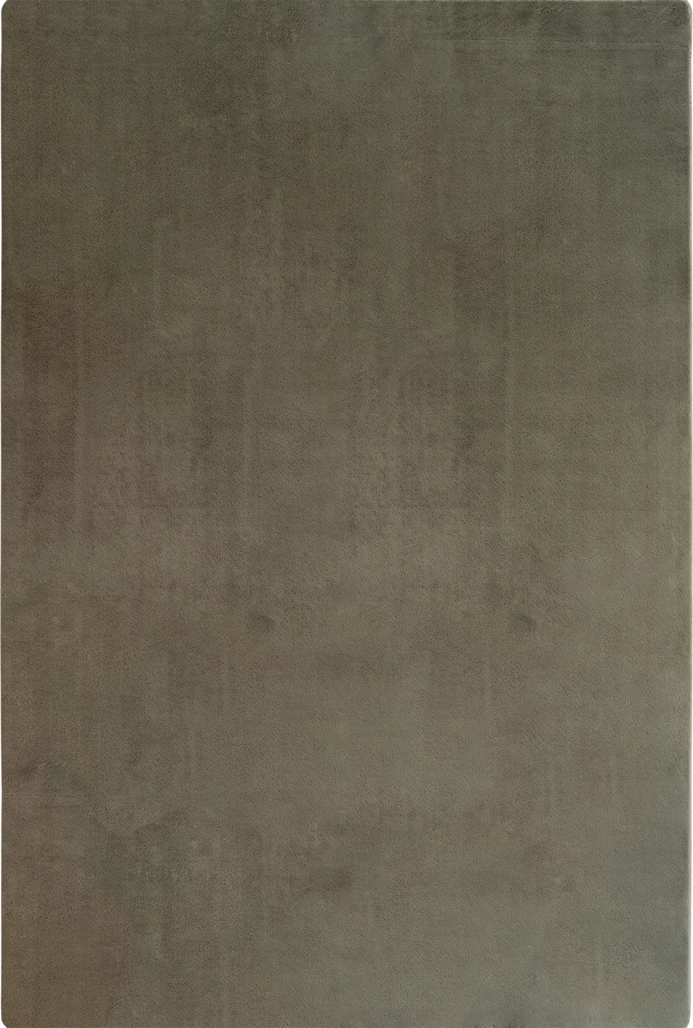 Eleganter Premium Teppich in Unifarbe | Grüner Teppich