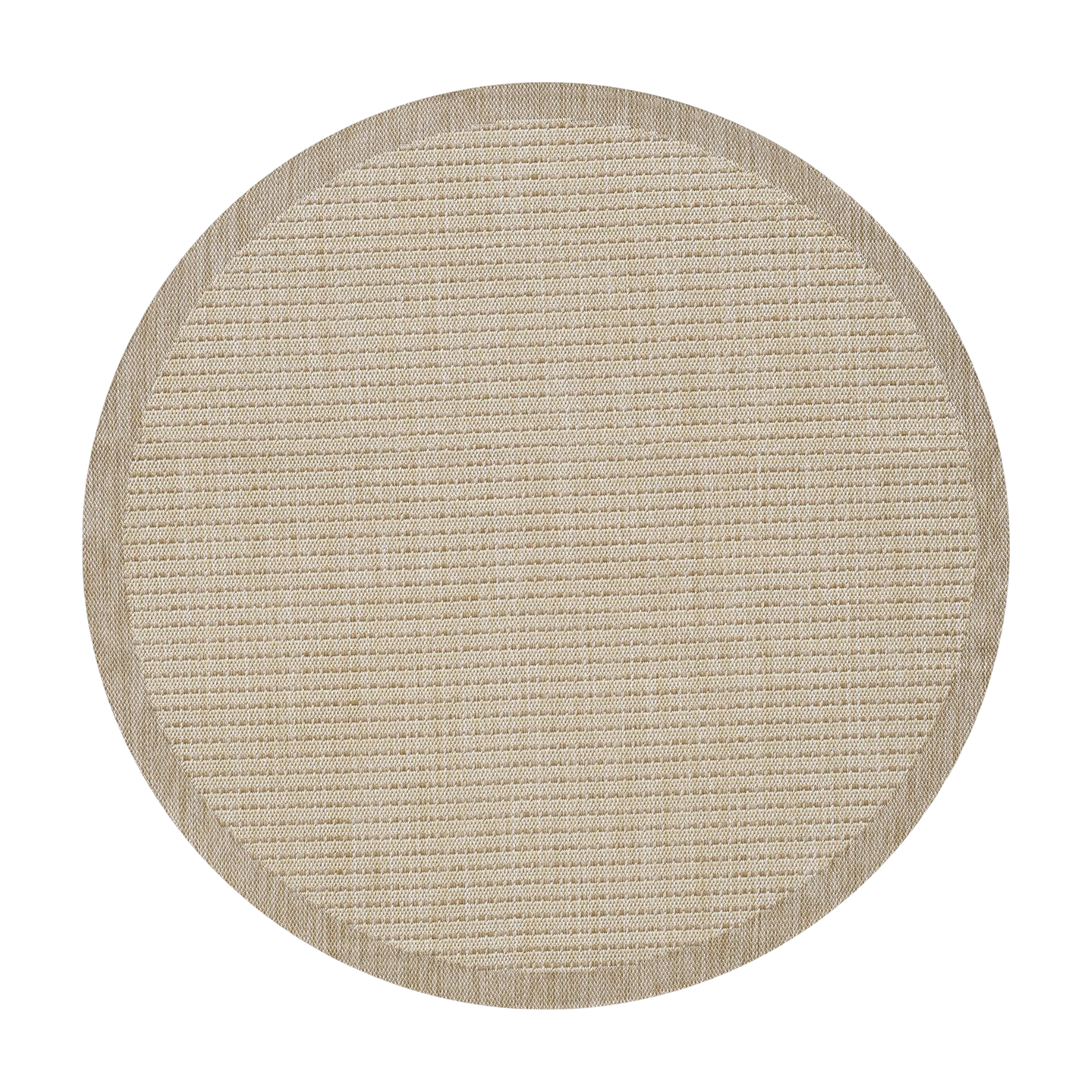 Minimalistischer Flachgewebe Teppich | Beige