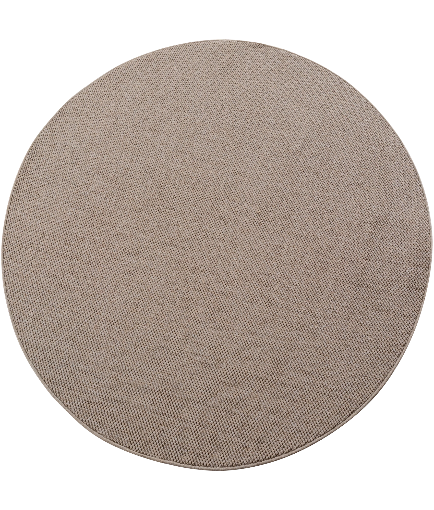 Minimalistischer Outdoor Teppich in Jute Optik mit Flachgewebe | Beige