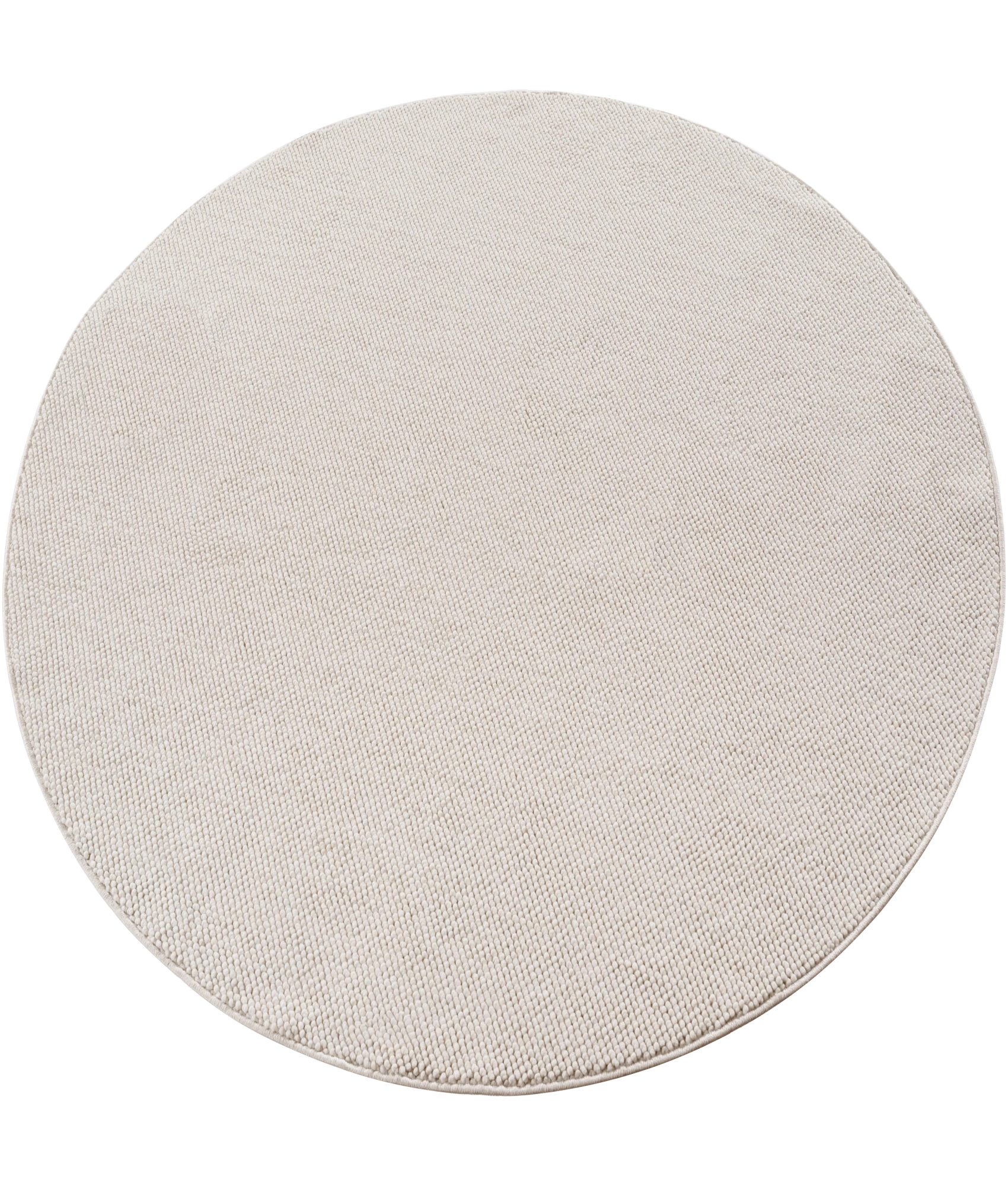 Minimalistischer Outdoor-Teppich in Jute-Optik mit Flachgewebe | Creme