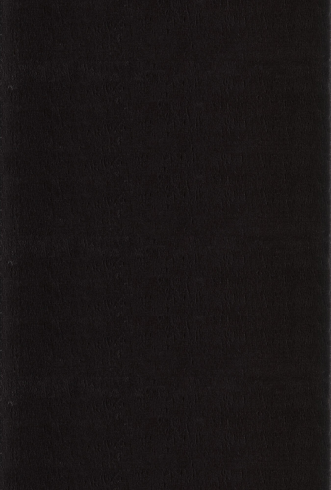 Schwarzer Flauschiger Shaggy-Teppich