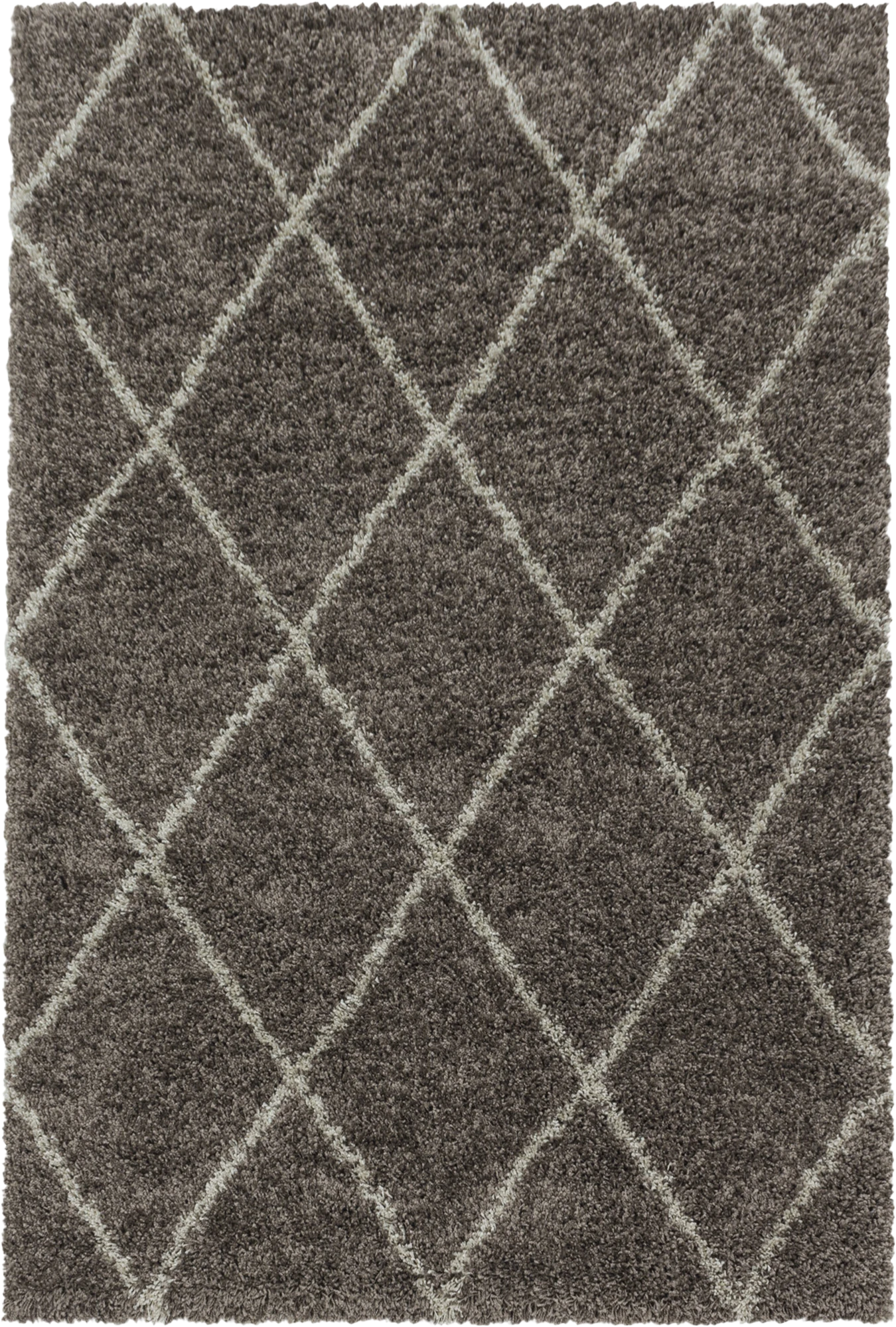 Geometrischer Polygon-Teppich | Taupe