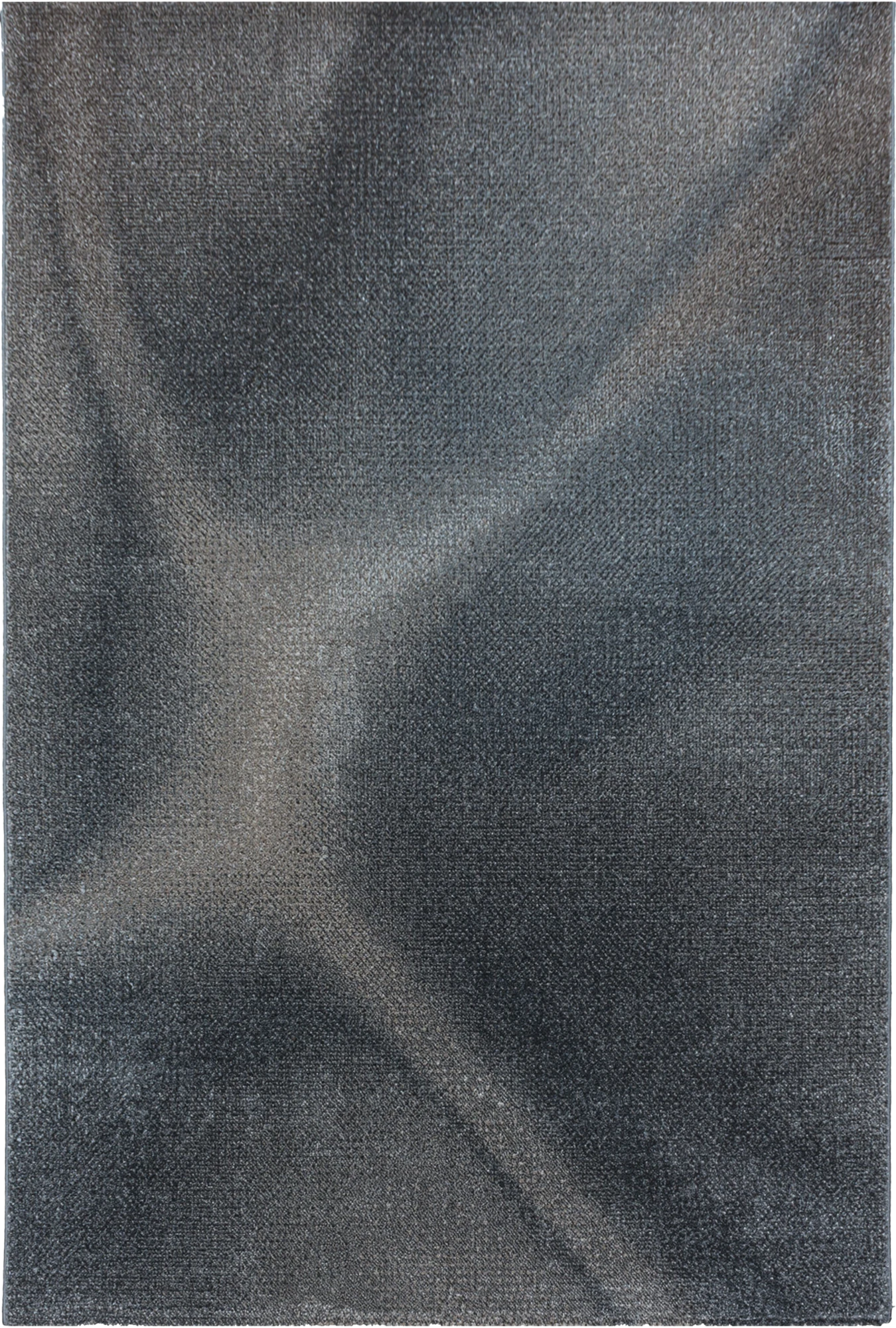 Minimalistischer Teppich mit Ombré Schimmer | Braun