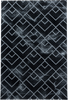 Luxuriöser Art-déco-Teppich mit Chevron-Muster | Silber 