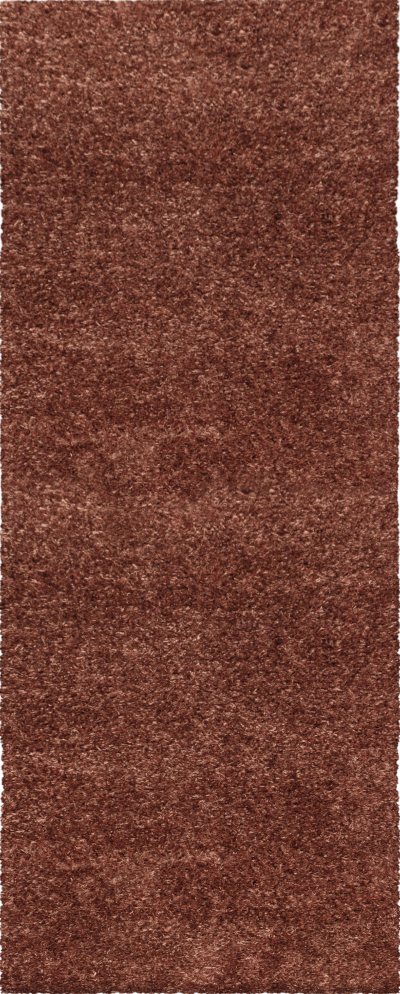 Schicker Einfarbiger Hochflorteppich | Rot