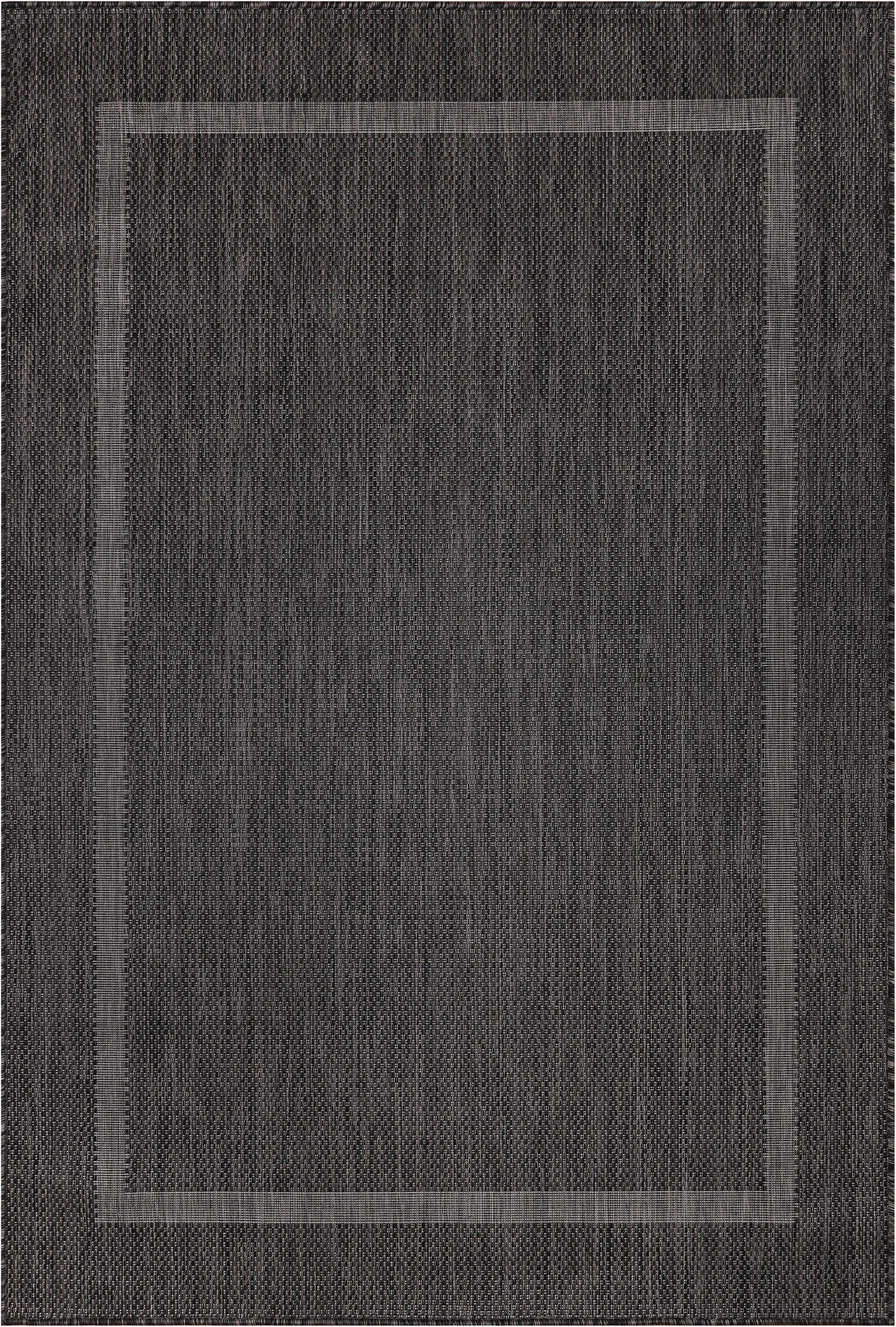 Strapazierfähiger Schwarzer Terrassen Teppich | Bordürendesign