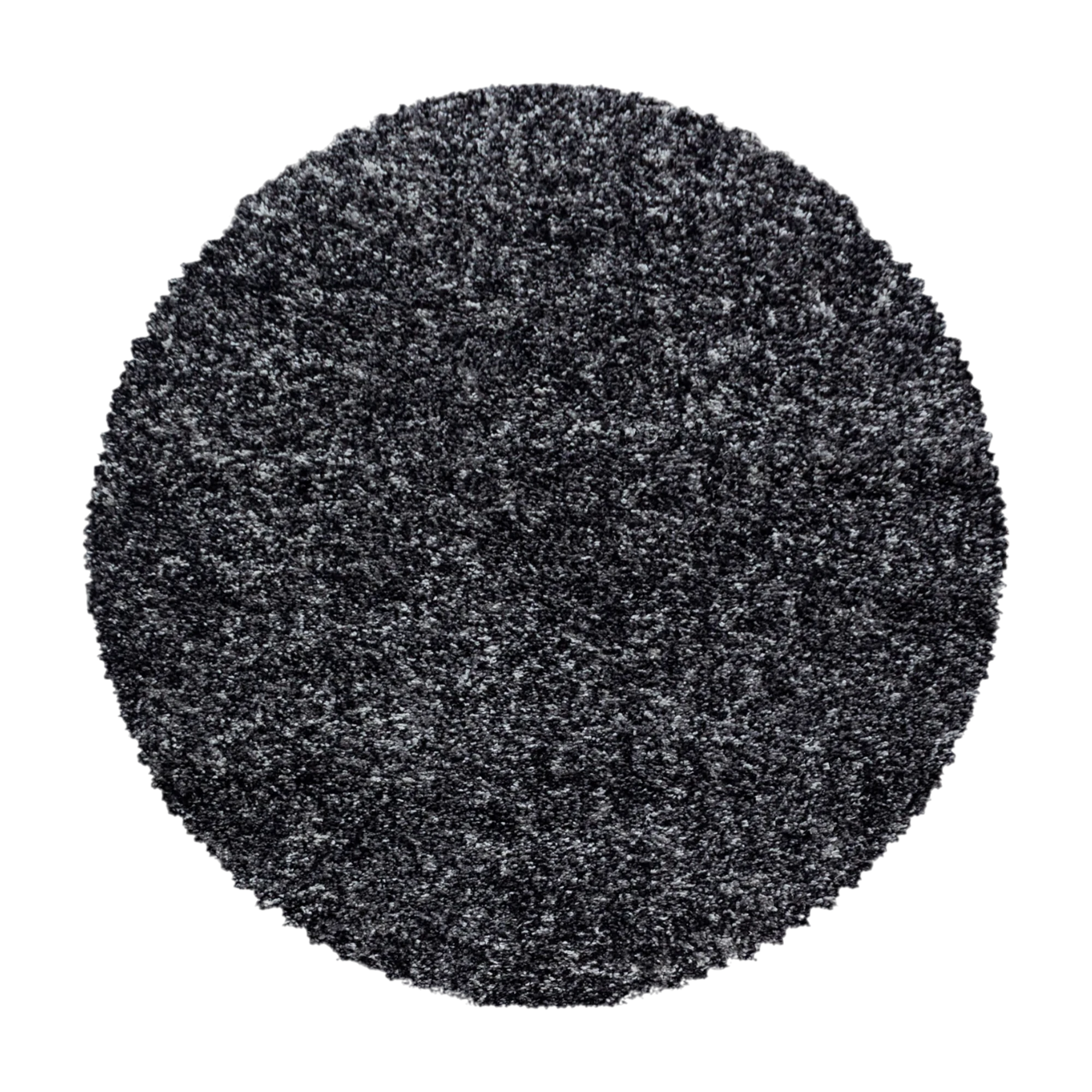 Gemütlicher Teppich in Melange-Optik | Anthrazit