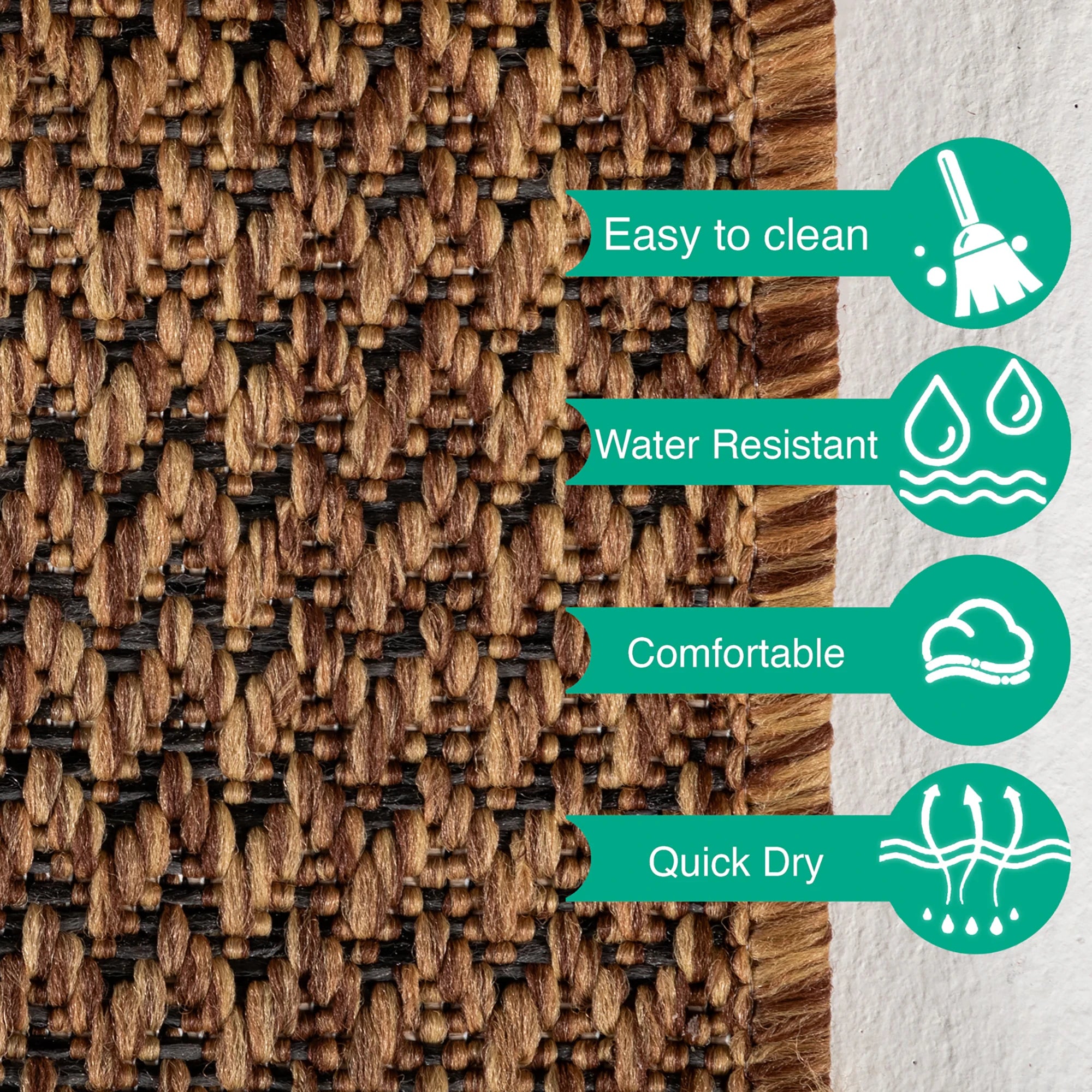 Vintage Kupfer Outdoor Teppich