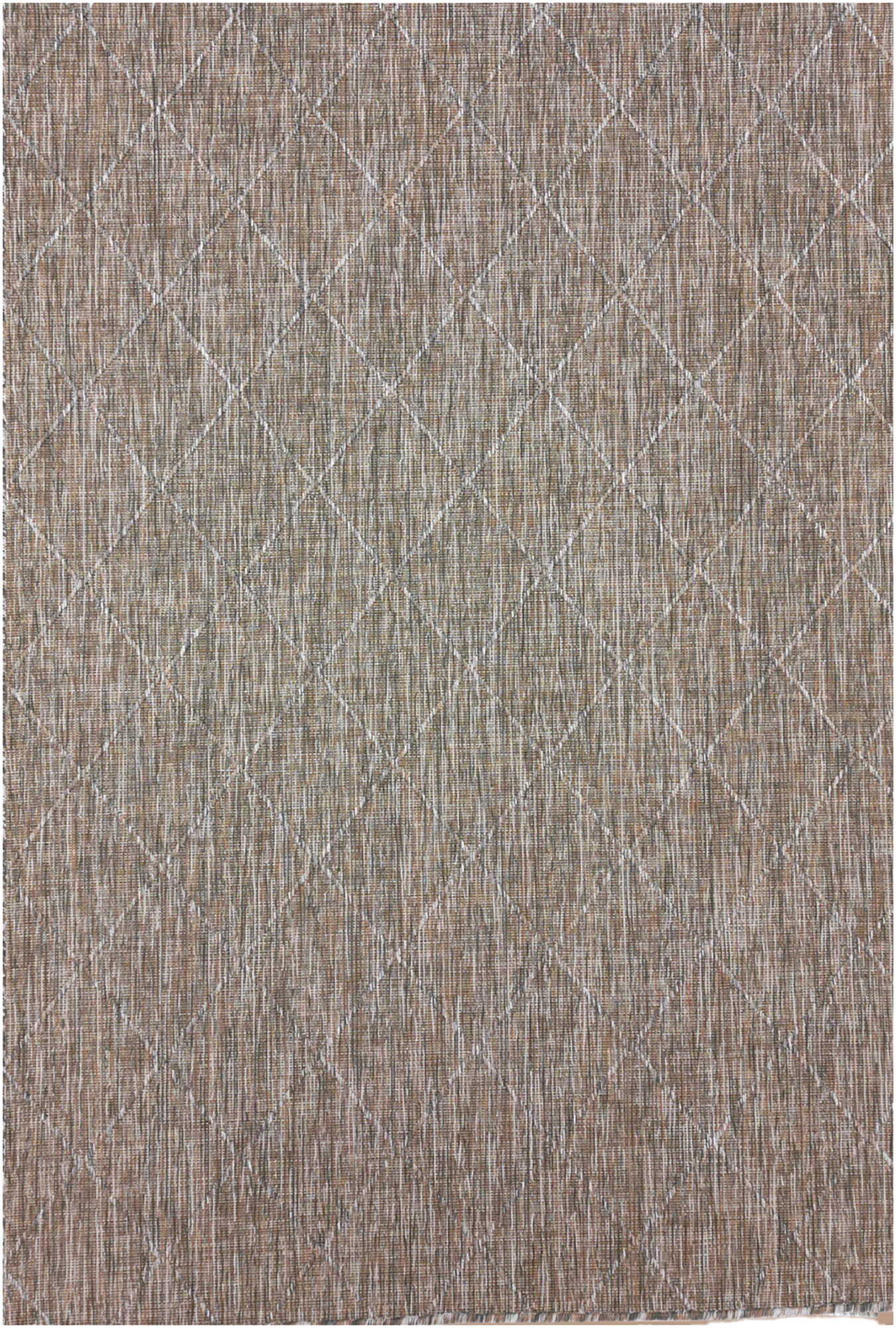 Jute Teppich Mit Kreuzmuster | Beige