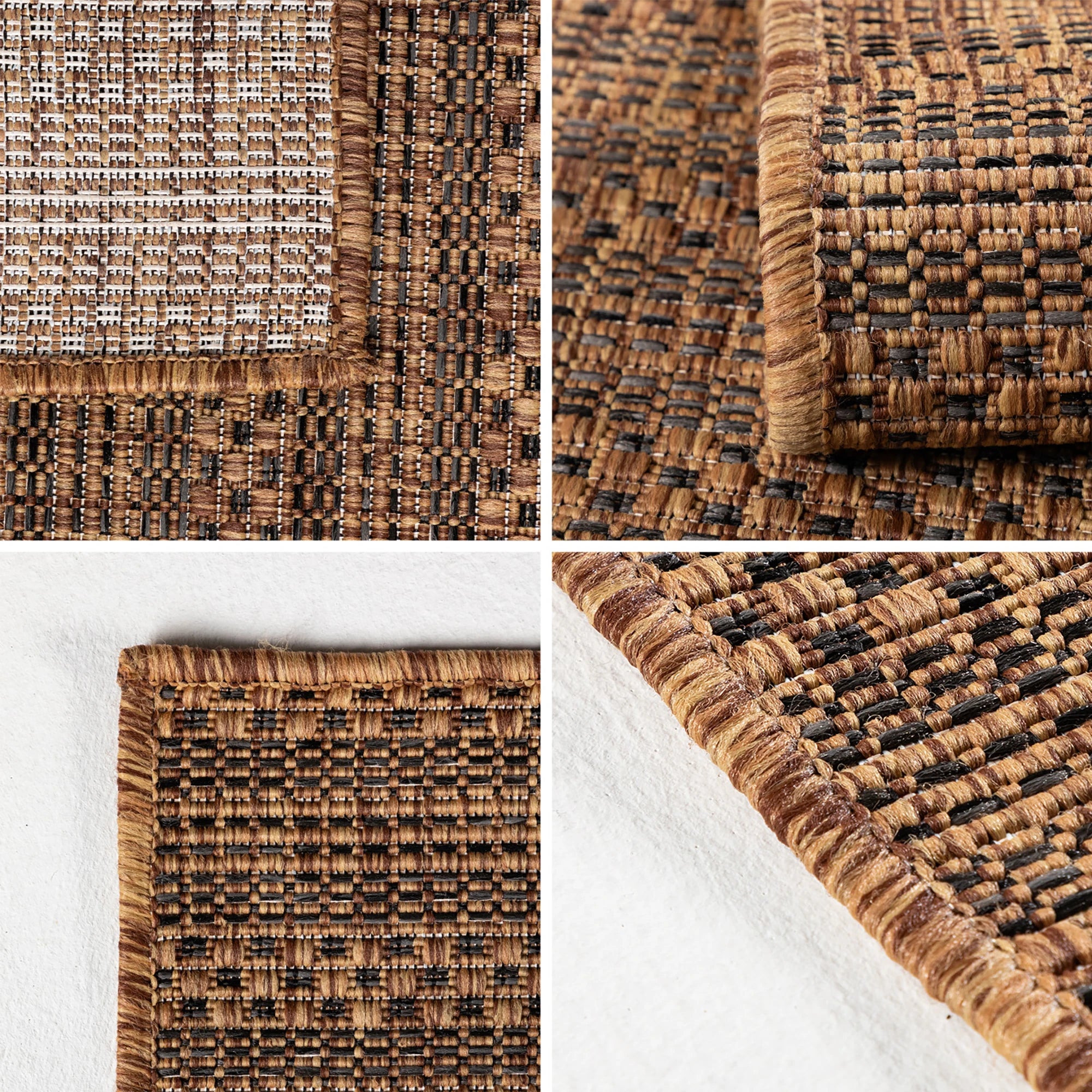 Vintage Jute Webteppich | Kupfer