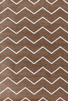 Chevron Zickzackmuster | Kupferteppich Kupfer
