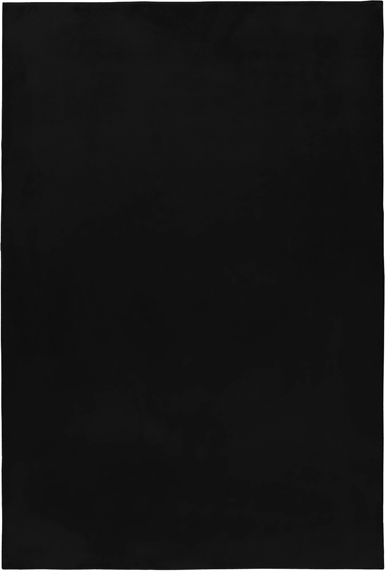 Gemütlicher und weicher Flauschiger Teppich | Schwarz