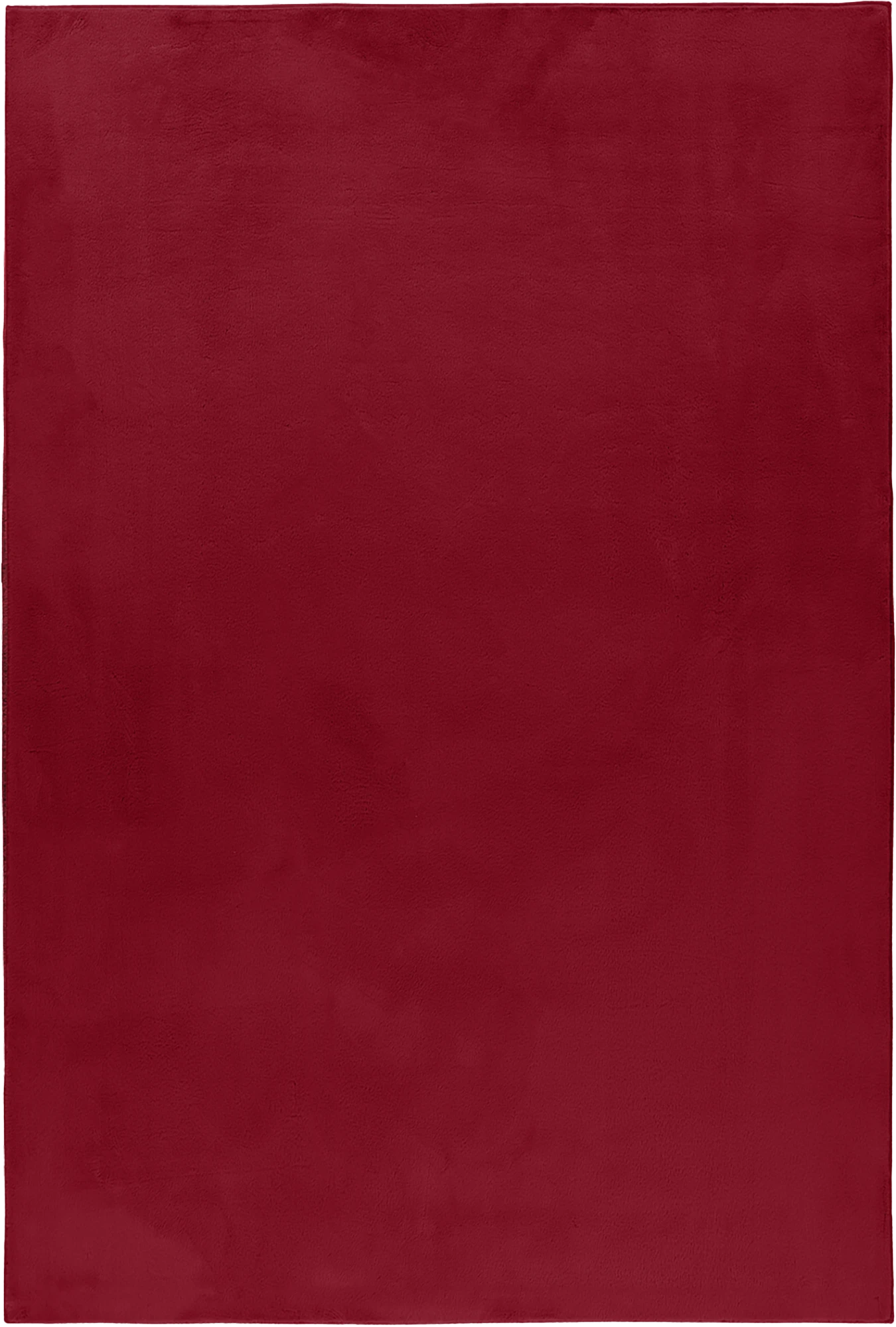 Gemütlicher und weicher Flauschiger Teppich | Rot