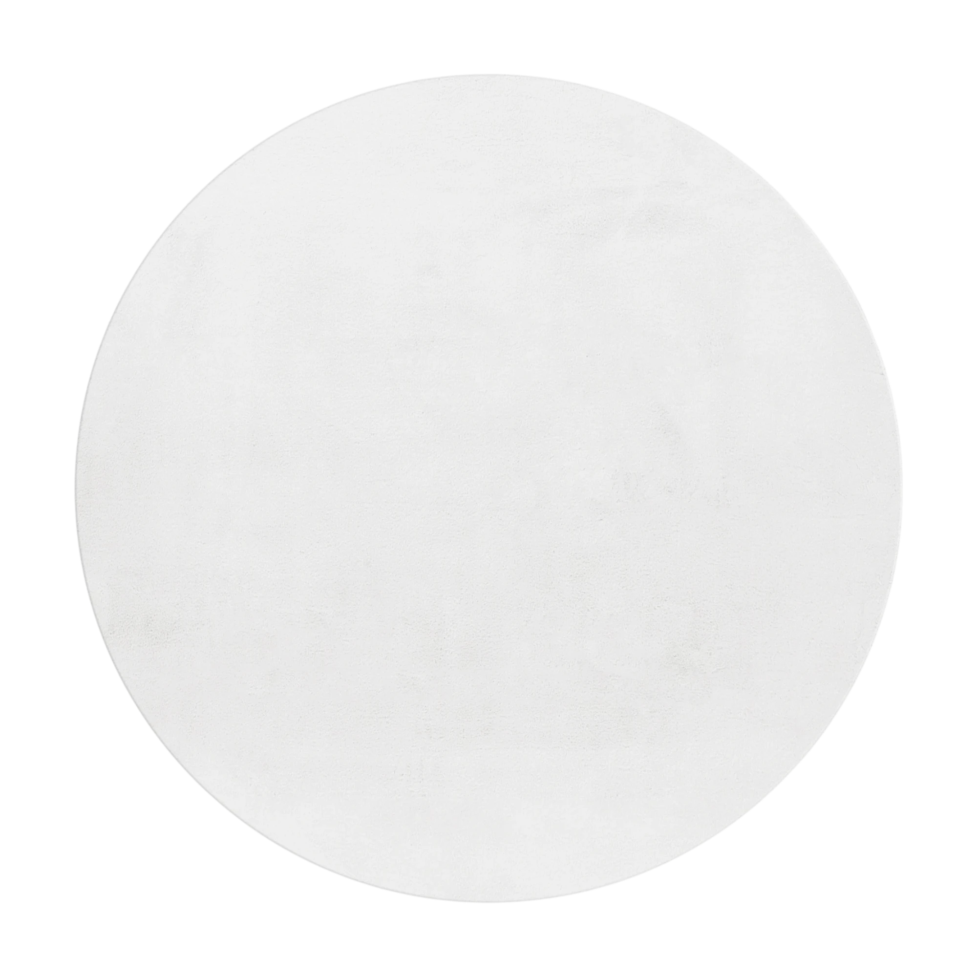 Gemütlicher und weicher Flauschiger Teppich | Weiß