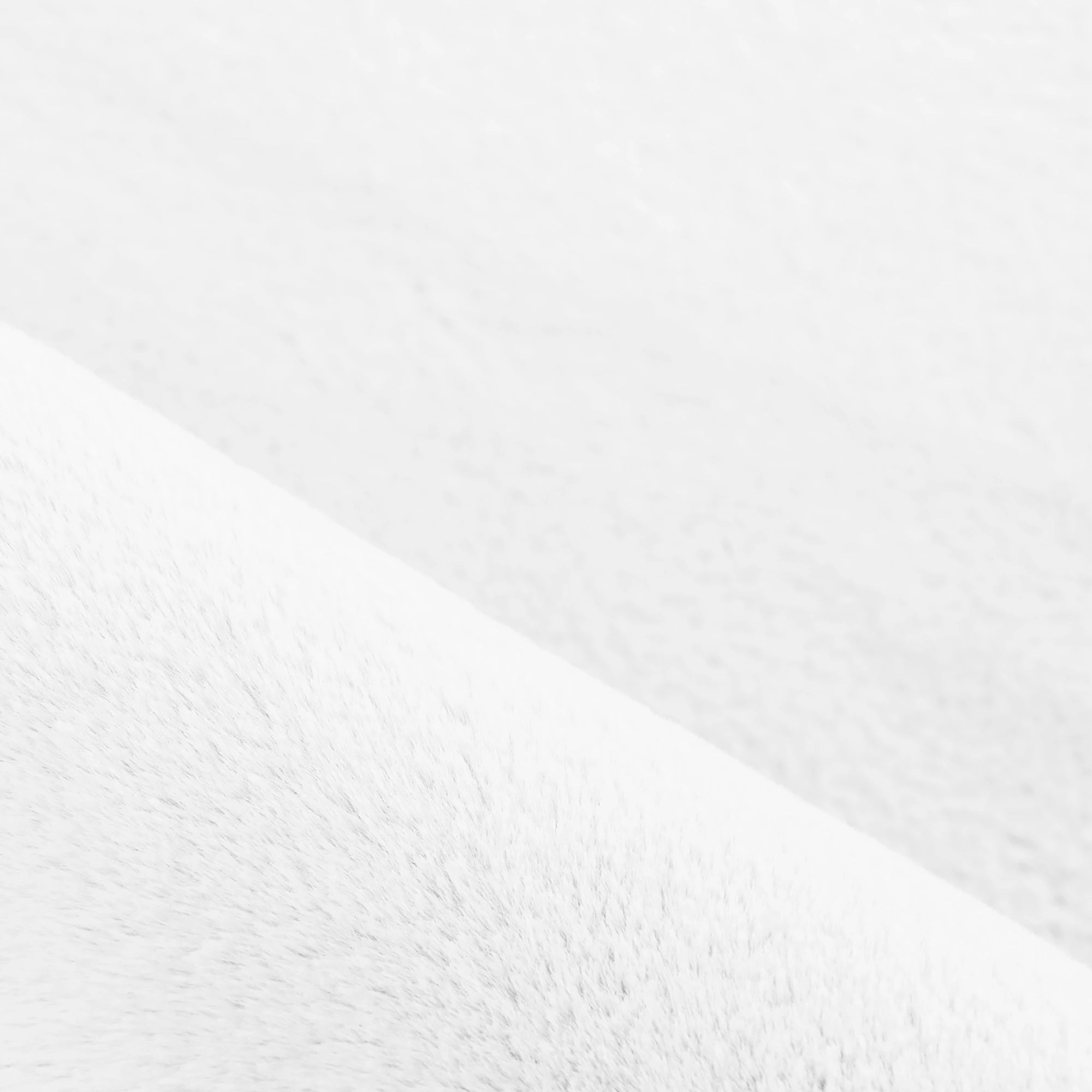 Gemütlicher und weicher Flauschiger Teppich | Weiß