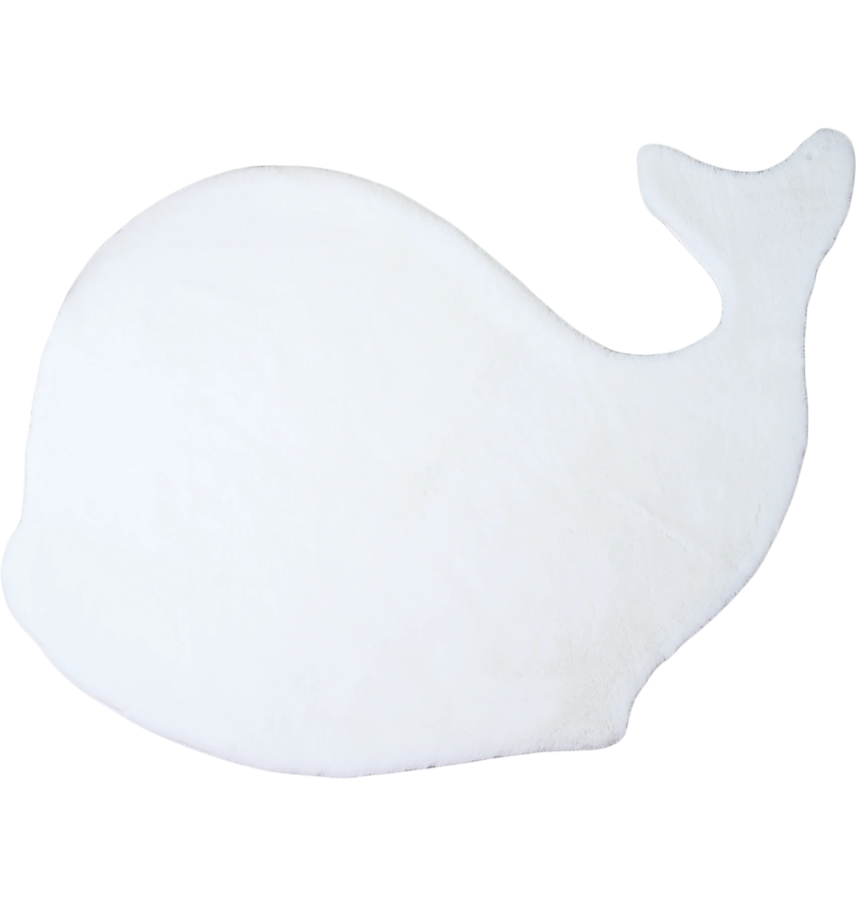 Walförmiger Teppich | Weiß