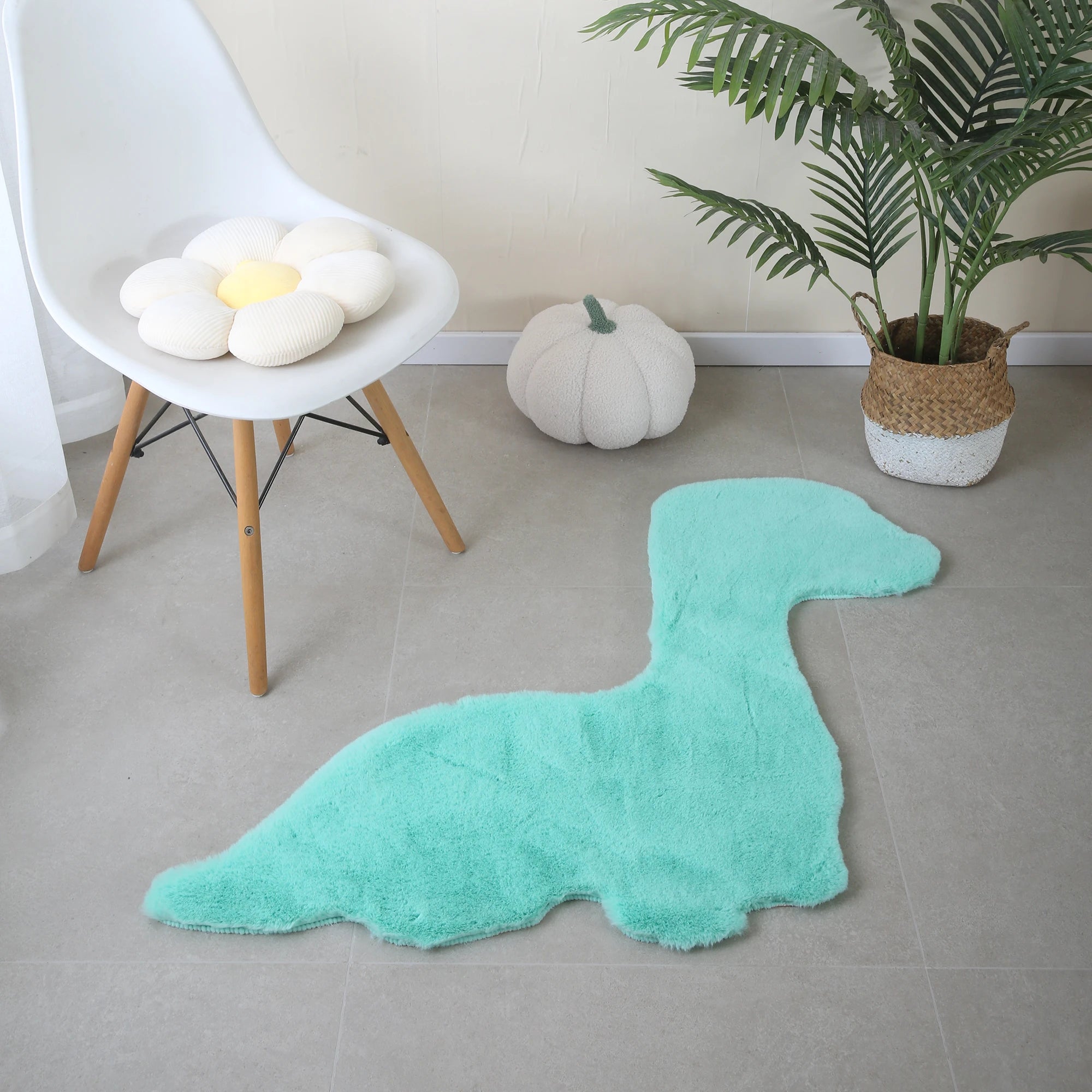 Dino Form Teppich | Mint