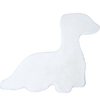 Dino Form Teppich | Weiß Weiß