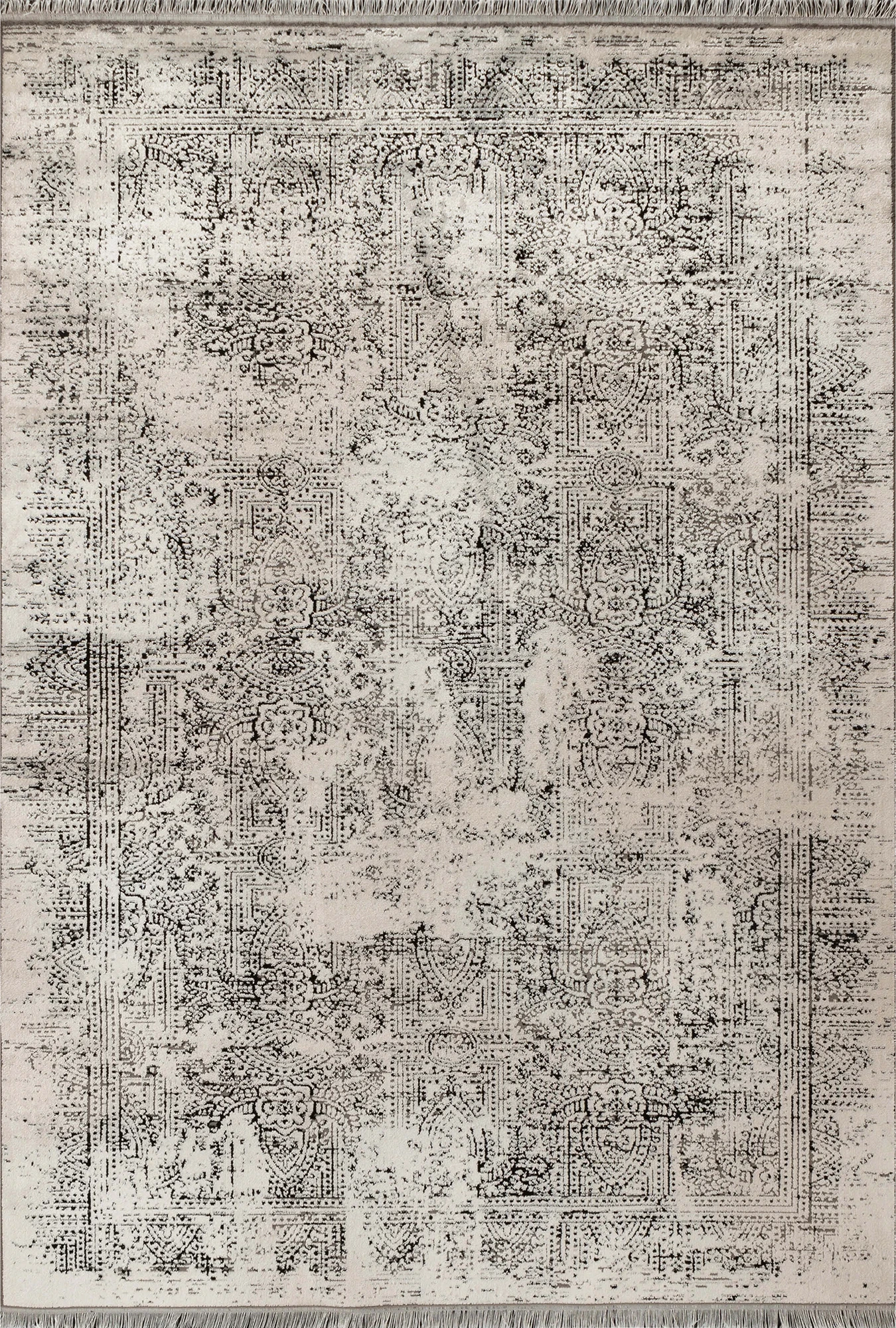 Abstrakter Teppich im Orientalischen Vintage-Stil | Beige