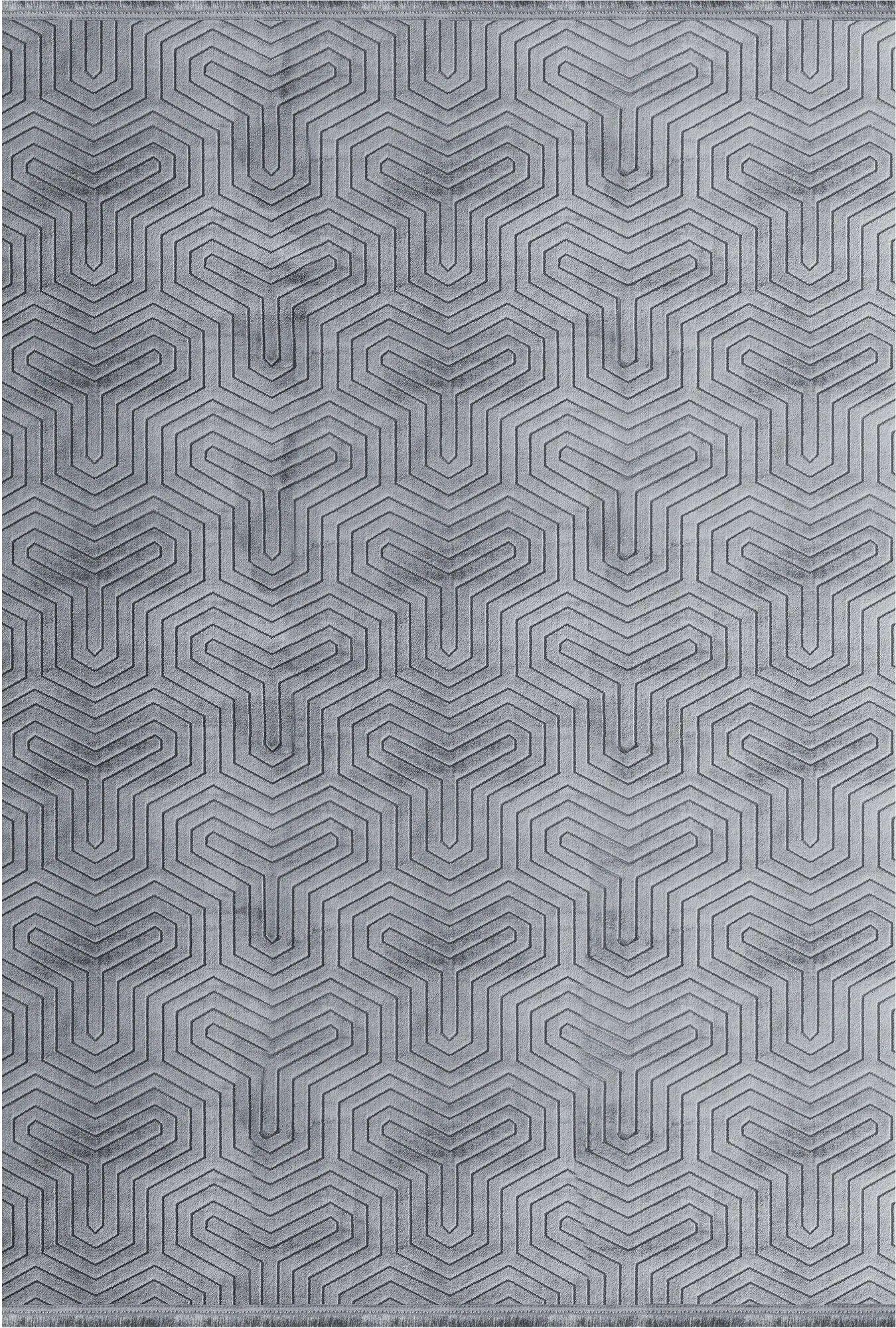 Eleganter Chic Bereich in Unifarben | Grau