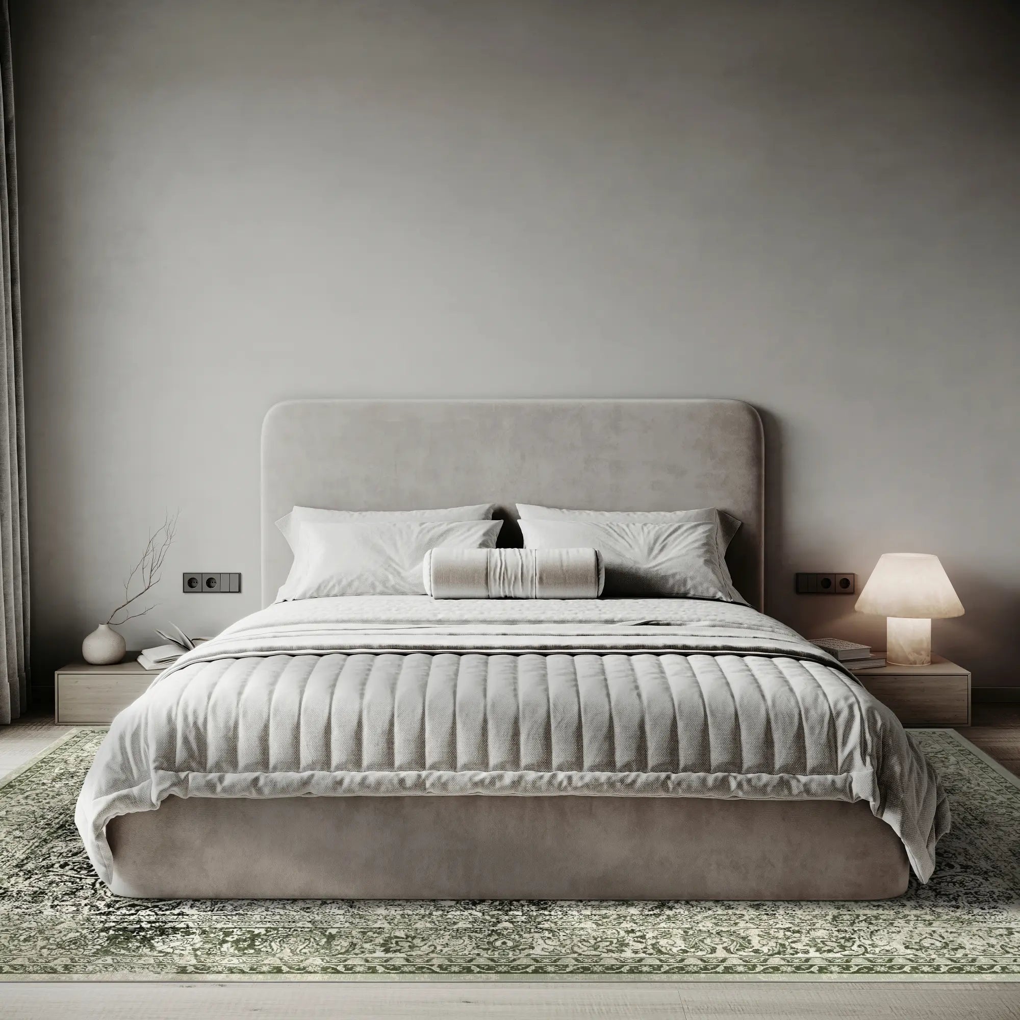 Salbei Onyx Medaillon Teppich