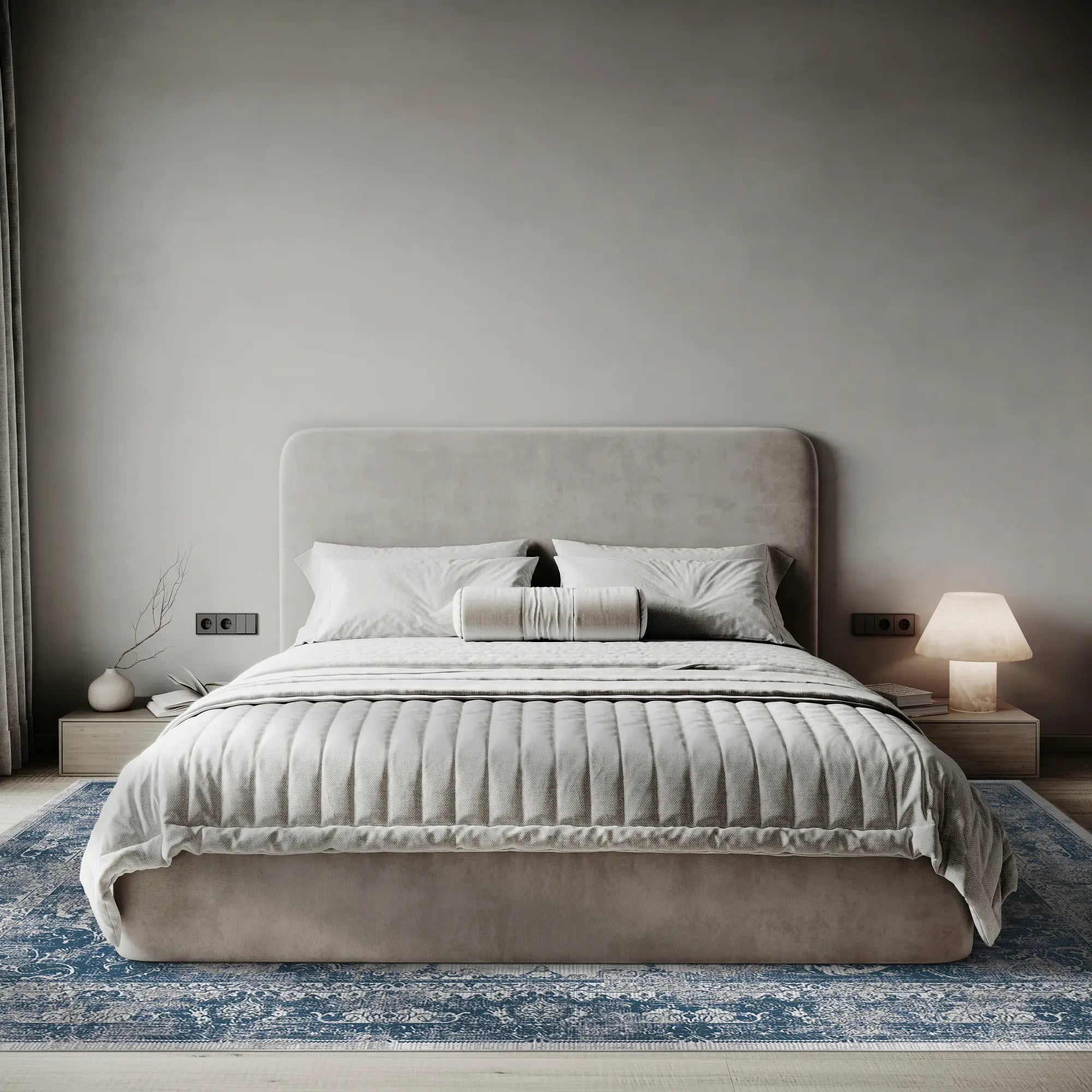 Vintage Salbeiblau Teppich