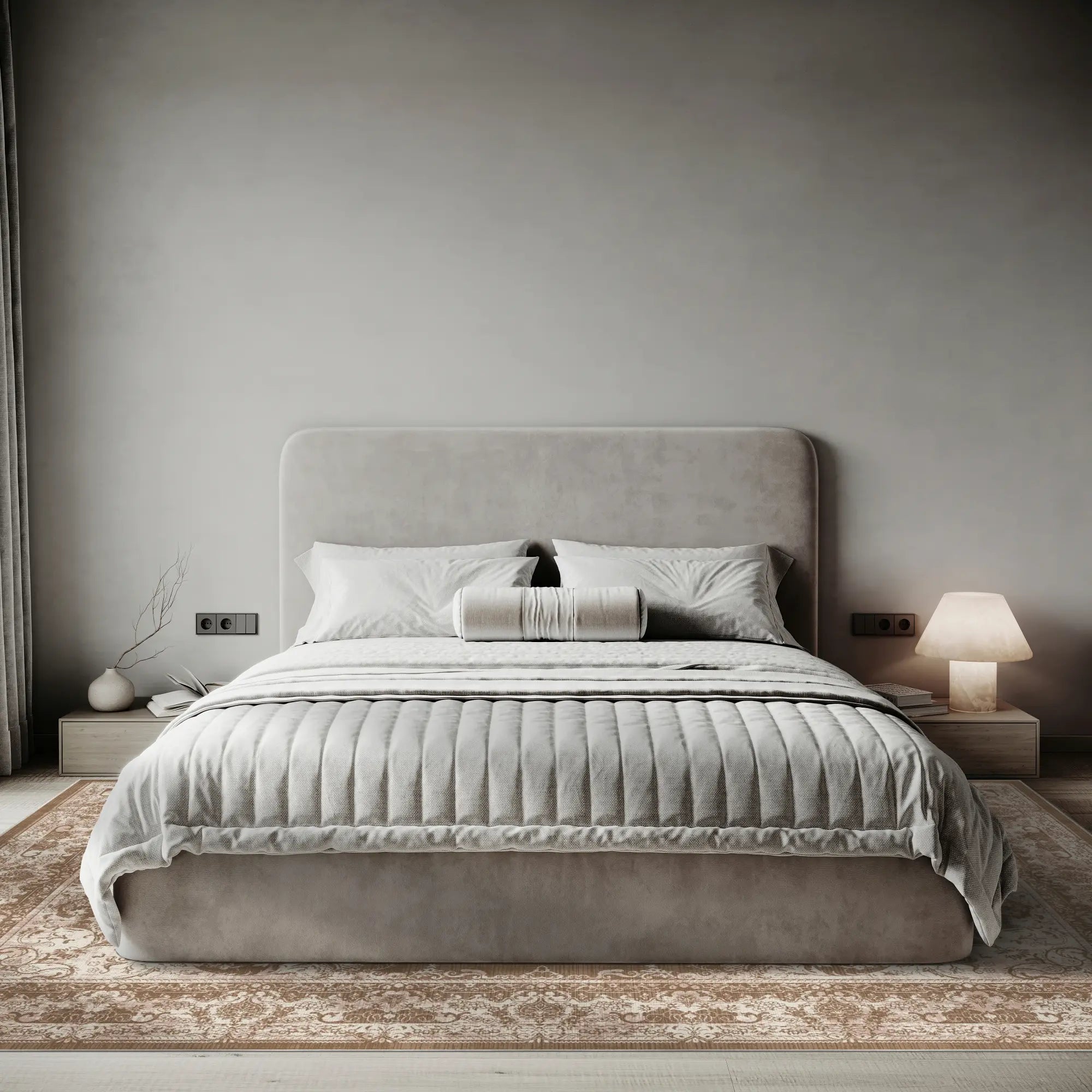 Vintage Salbeibraun Teppich