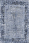 Indigo Chiffre Relikt Teppich Indigo
