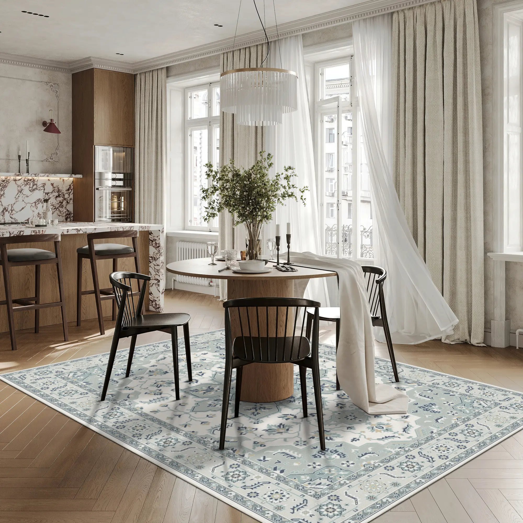 Lyra Salbeiweißer Teppich