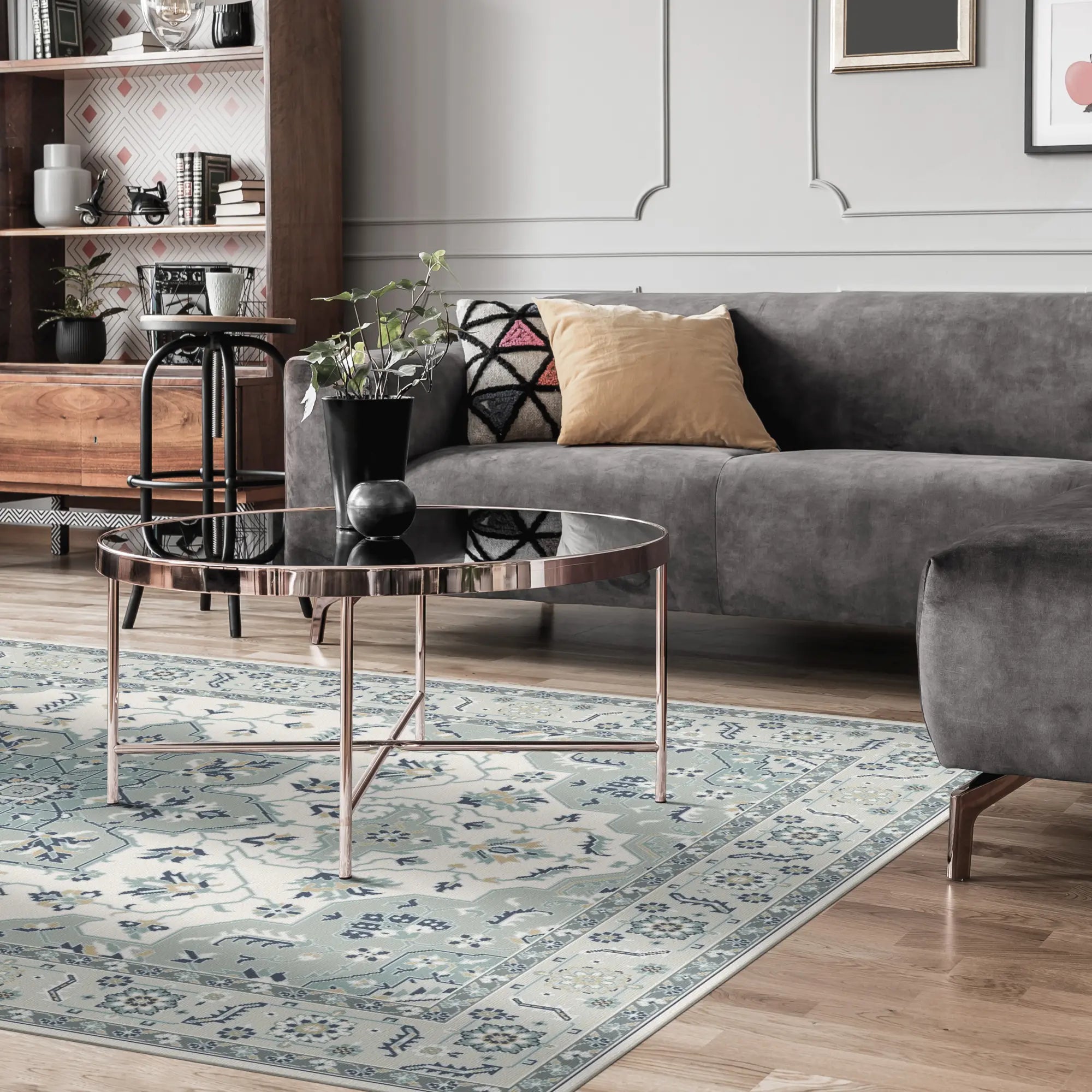 Lyra Salbeiweißer Teppich