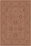Legacy Erodierte Blumenmuster Rost Teppich Terracotta