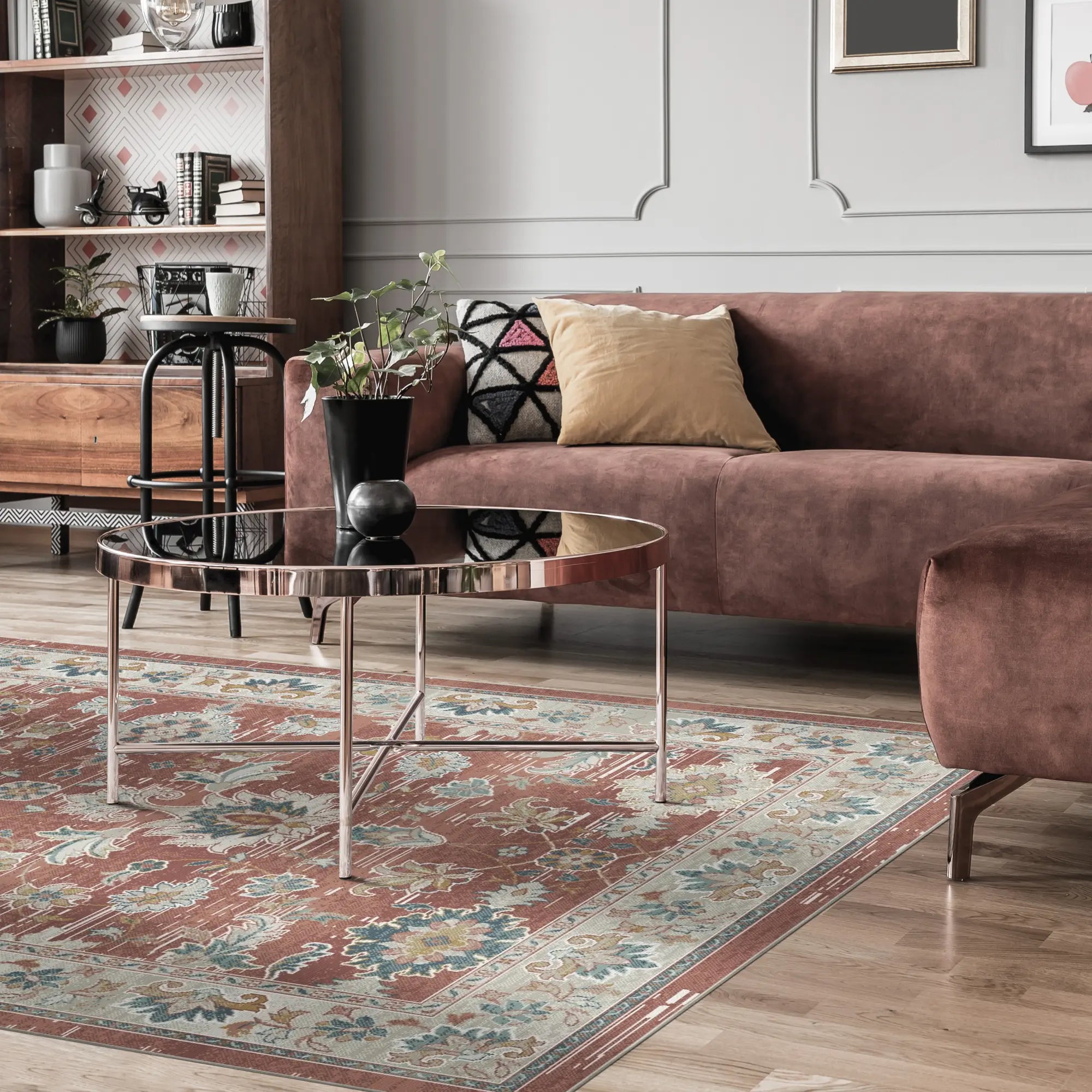 Teppich Ember Terracotta