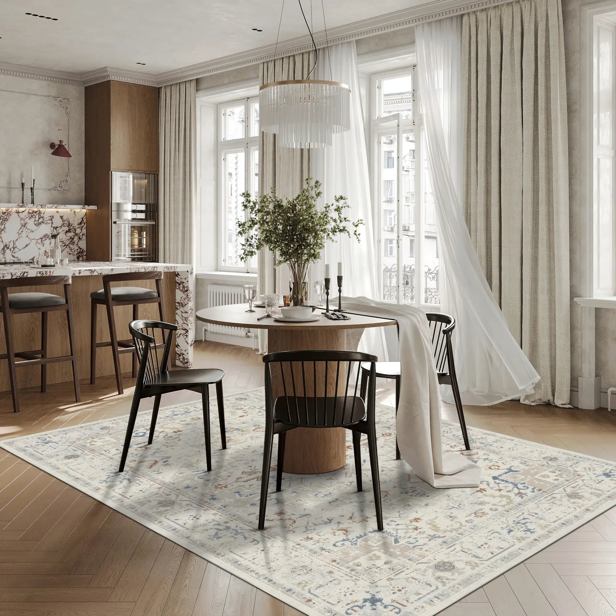 Elfenbein Terrakotta Heritage Teppich