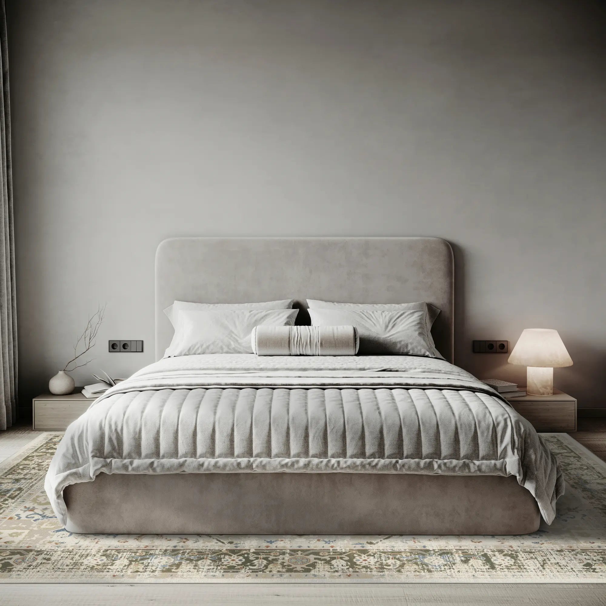 Olive Elfenbein Heritage Teppich