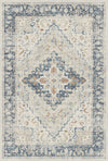 Marine Elfenbein Heritage Teppich Marineblau