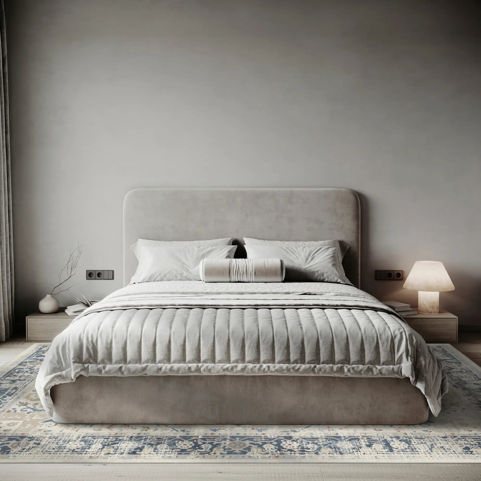 Marine Elfenbein Heritage Teppich