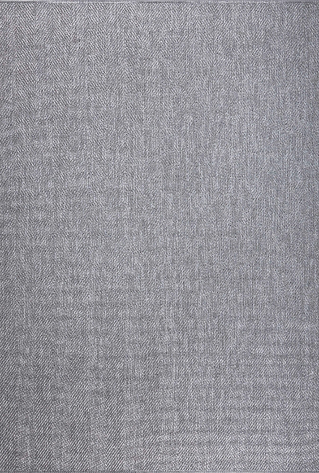 Gewebter Juteteppich Storm mit Fischgrätenmuster