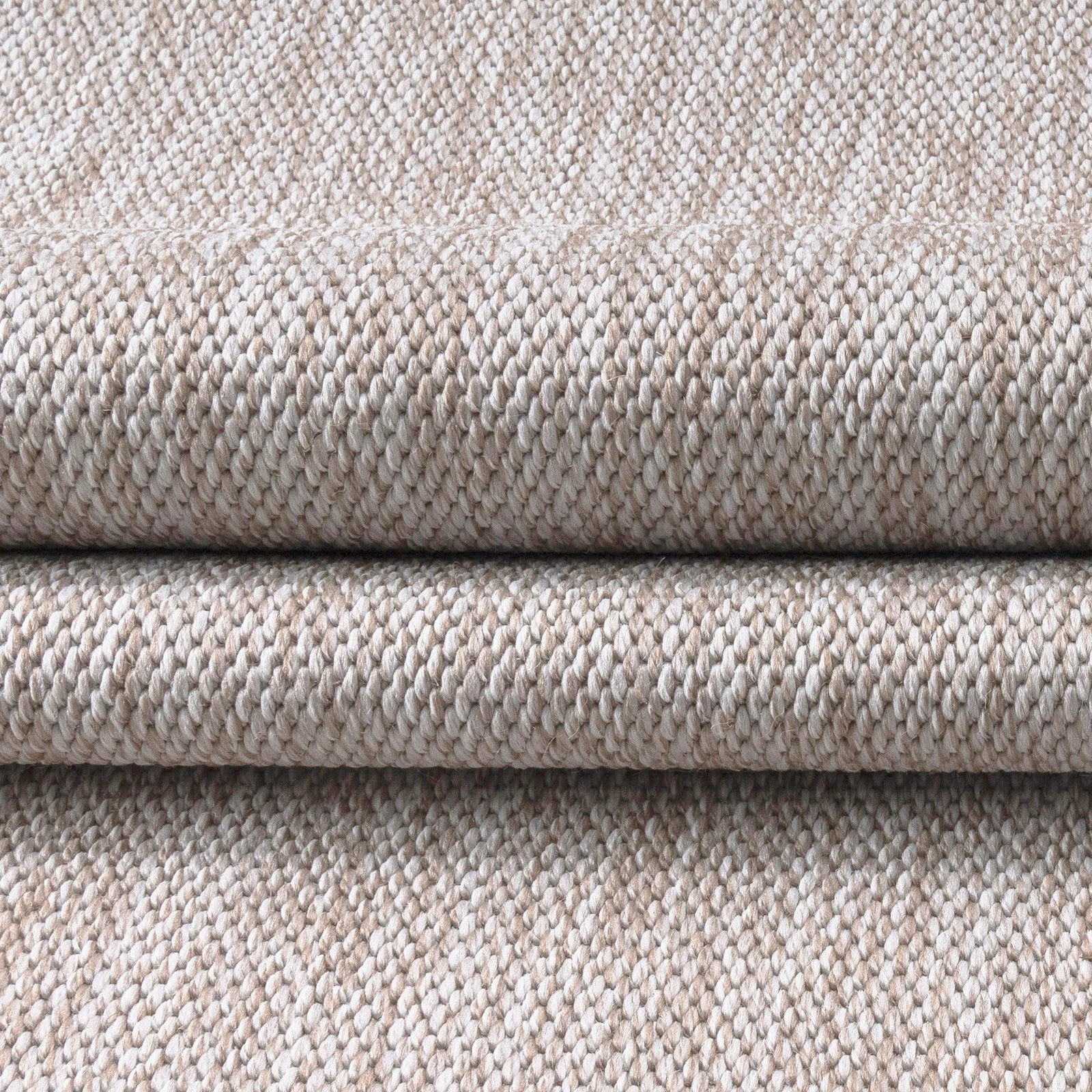 Flachgewebe Teppich Borderline aus Leinen