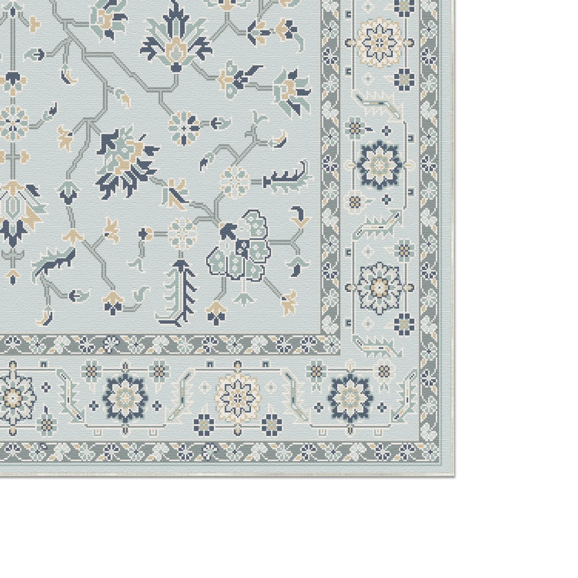 Azur Fichte Arbor Teppich