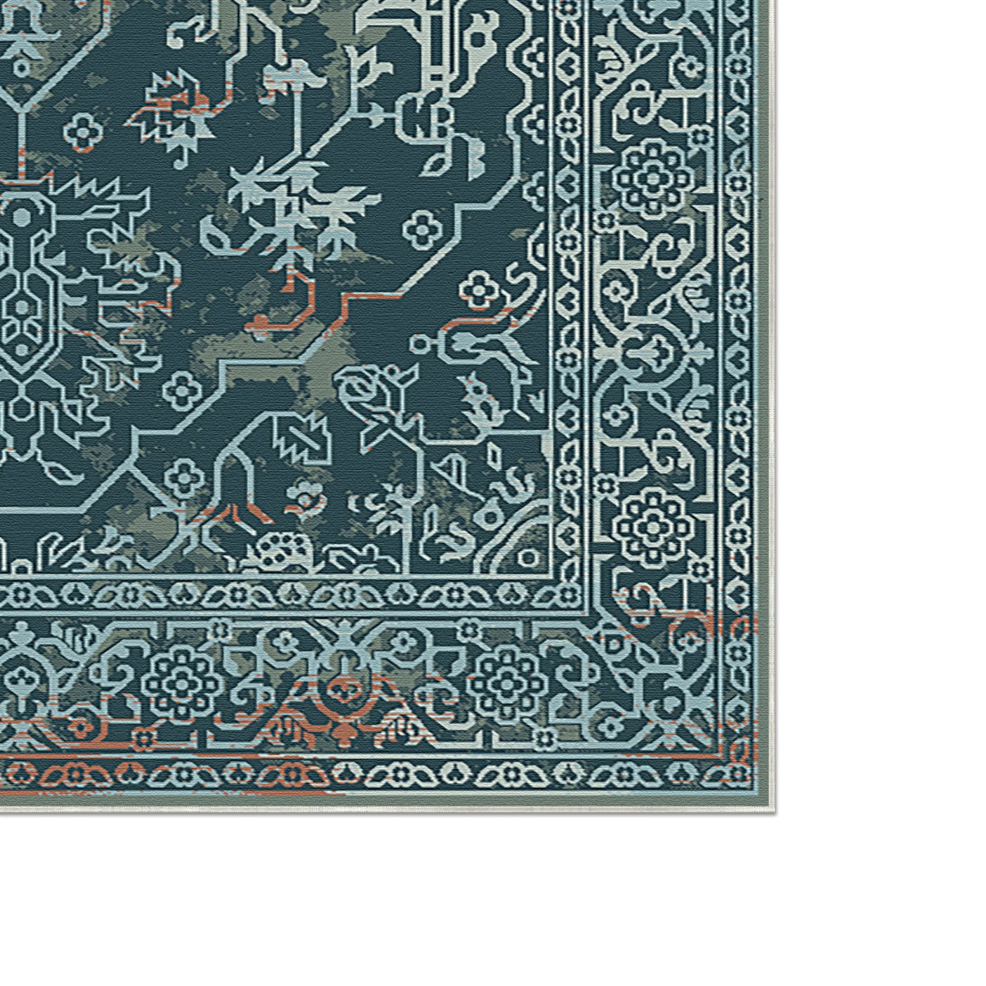 Orakel Ornament Geometrisch Petrol