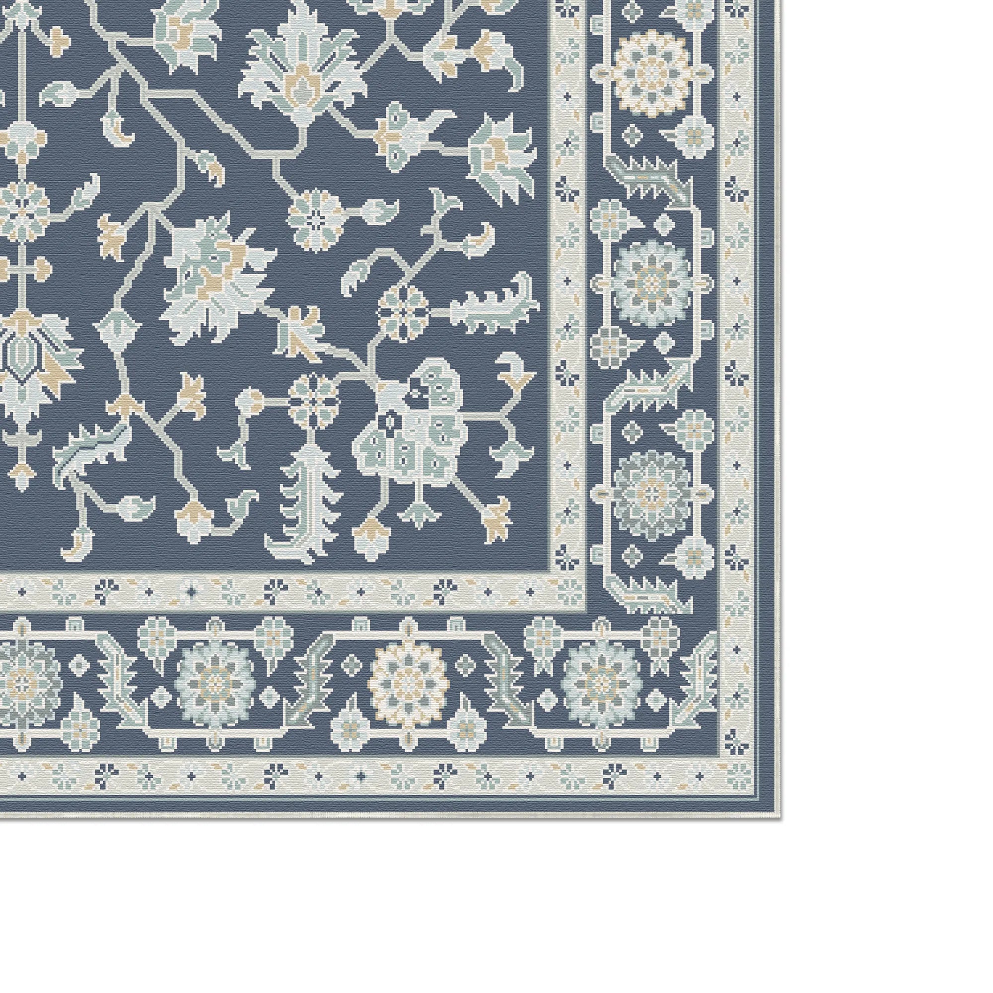 Marine Elfenbein Arbor Teppich