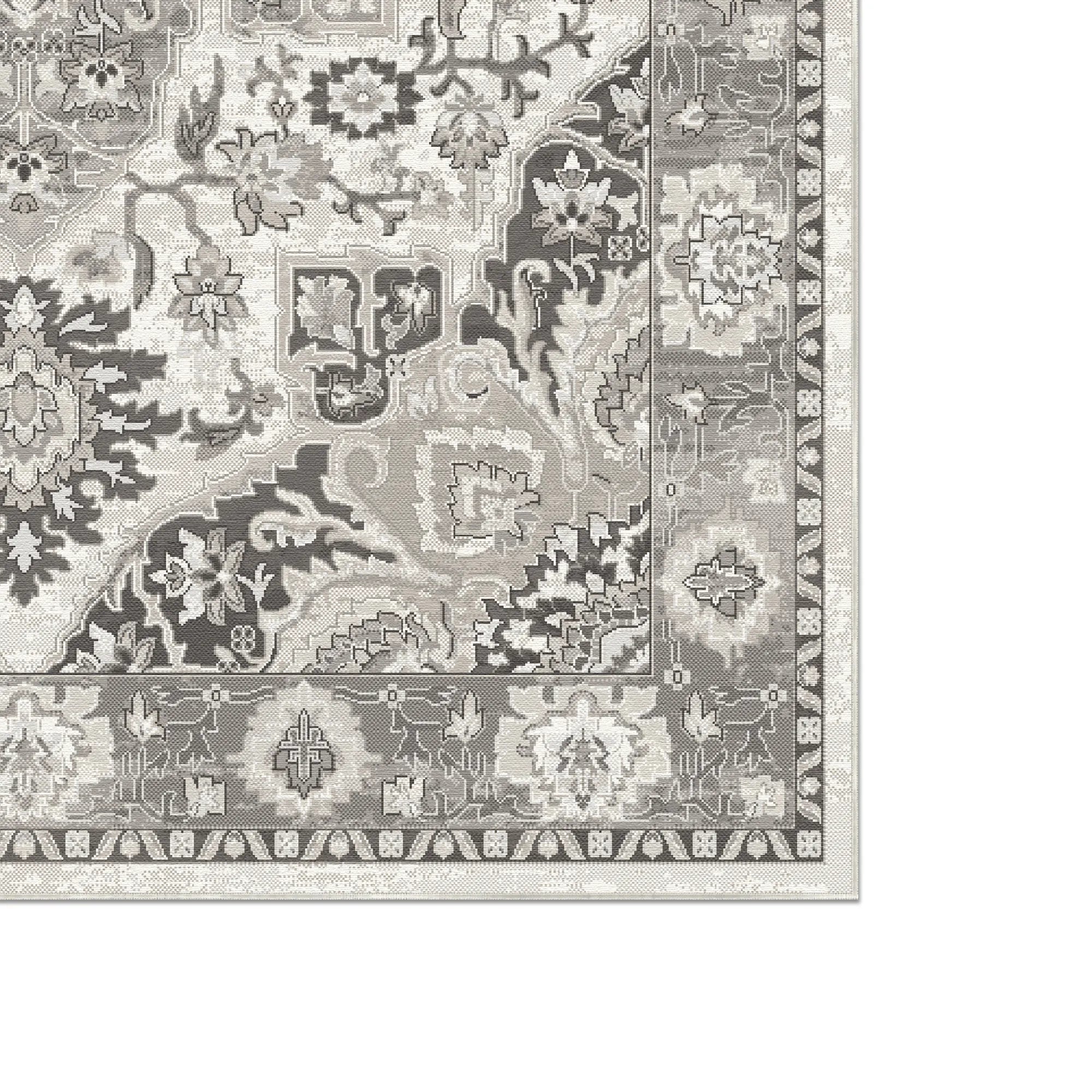 Elysian Großes Medaillon Hellgrau