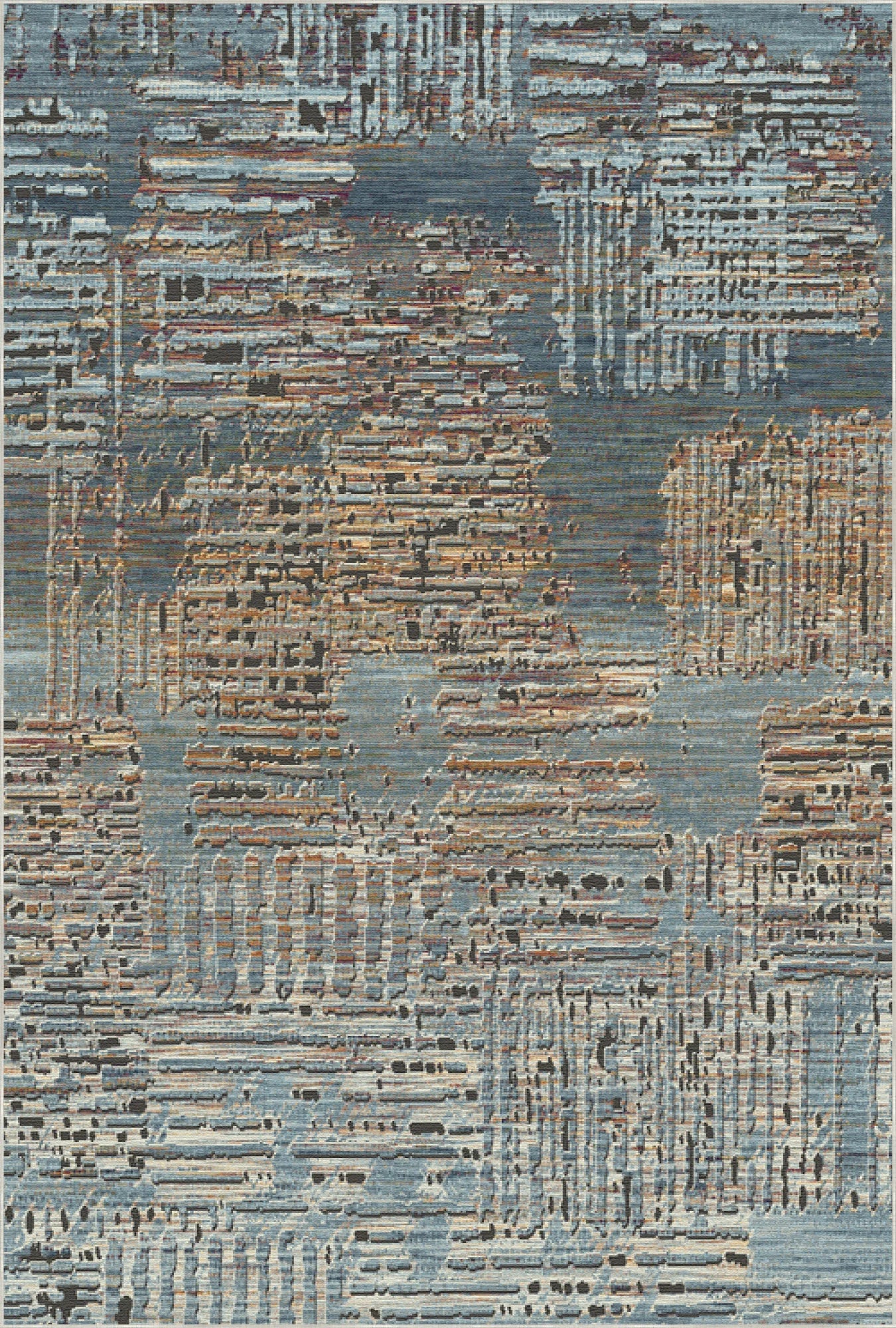 Waschbarer Teppich Frankfurt Urban Abstract