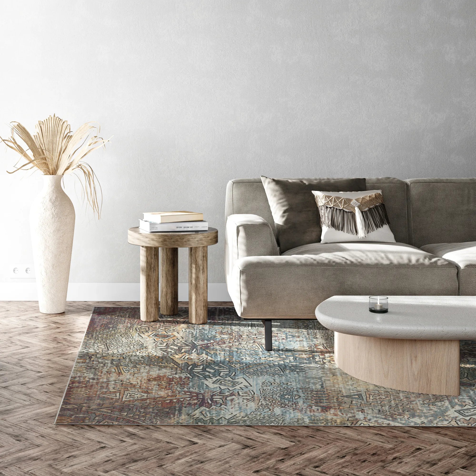 Wien Fusion Abstrakter Tribal Teppich