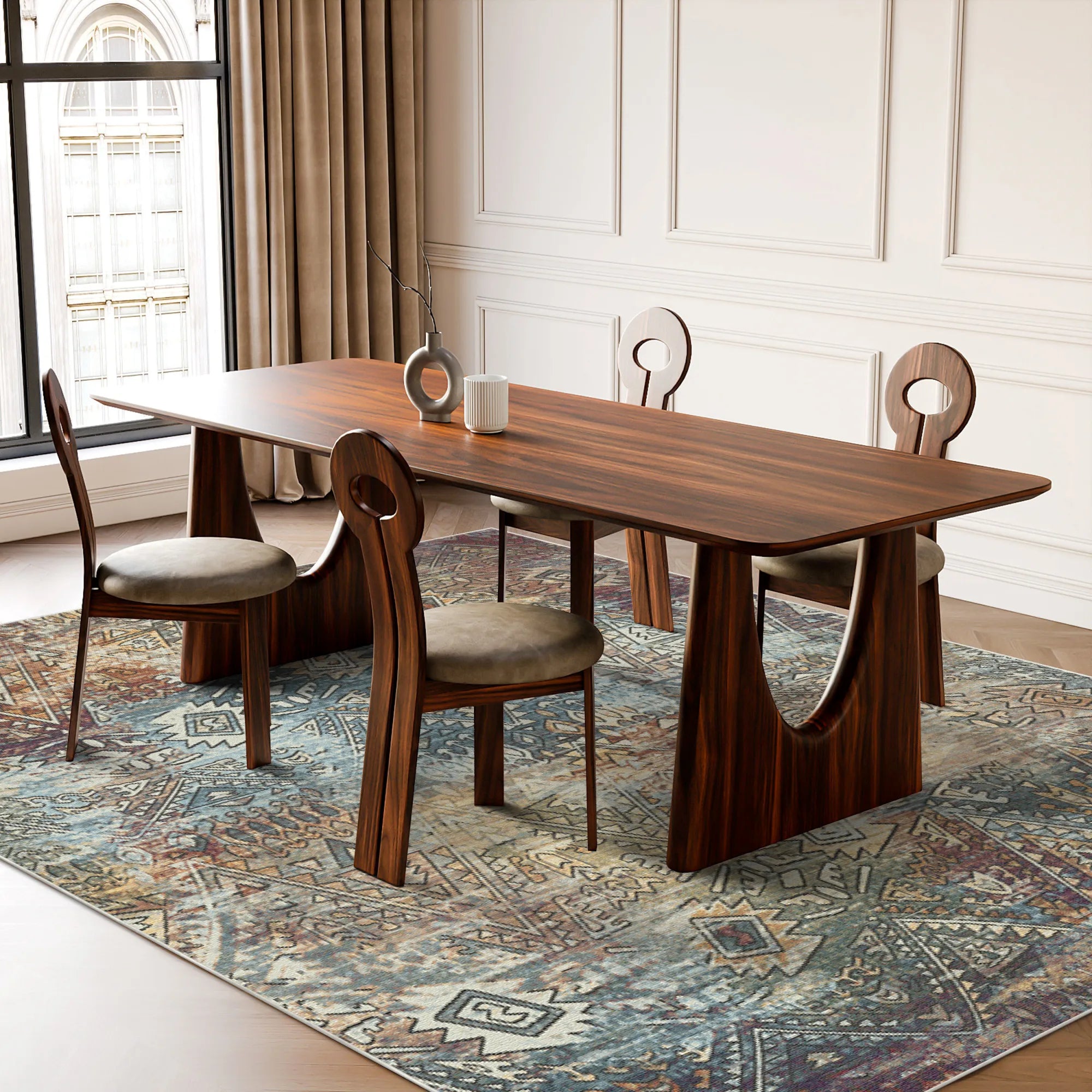Wien Fusion Abstrakter Tribal Teppich