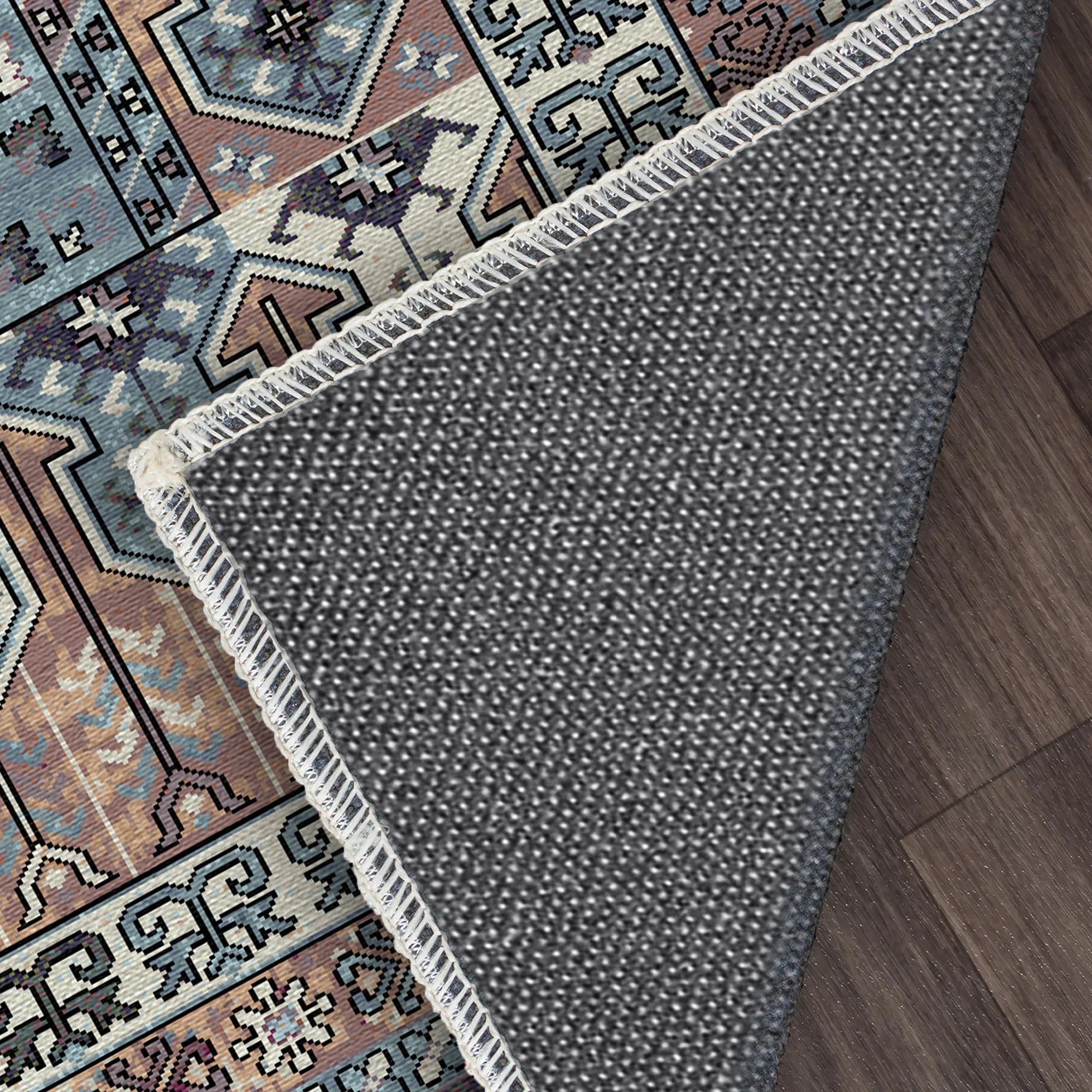 Turin Schiefer Palast Medaillon Waschbarer Teppich