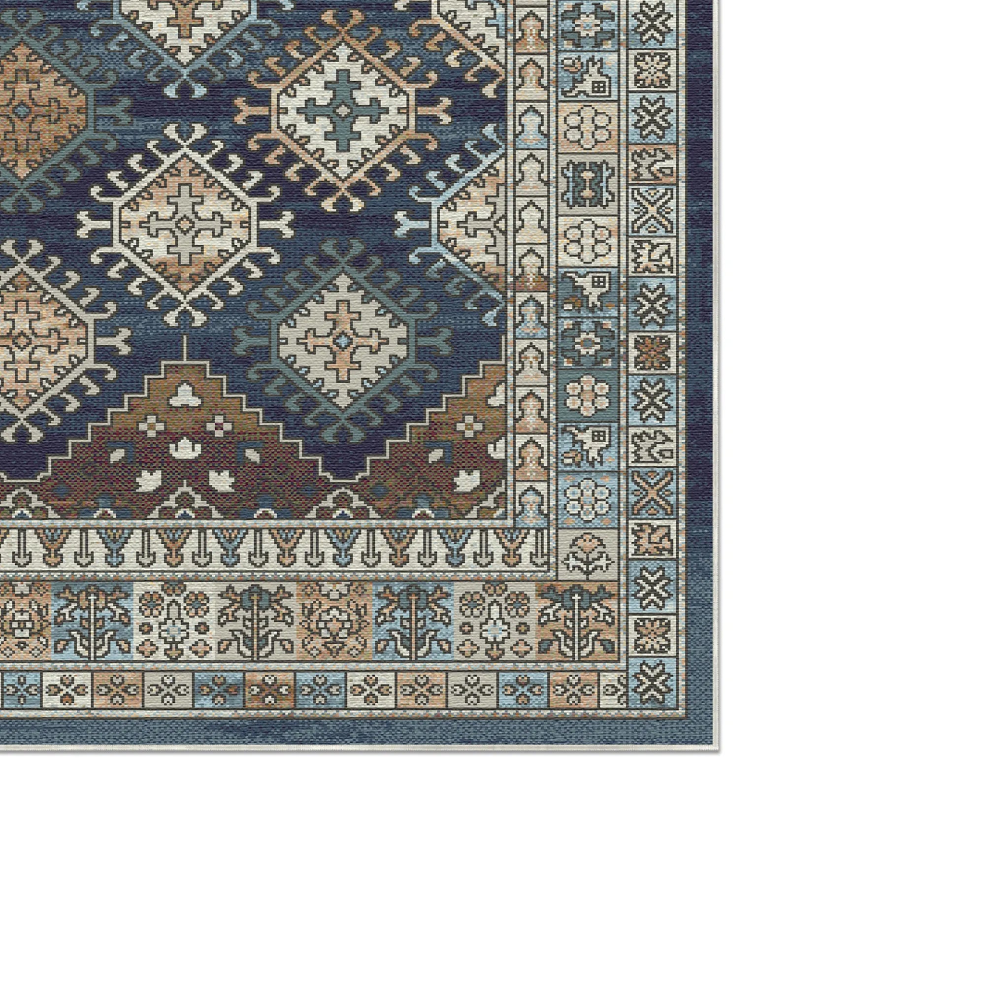 Karthago Indigo Tribal Teppich