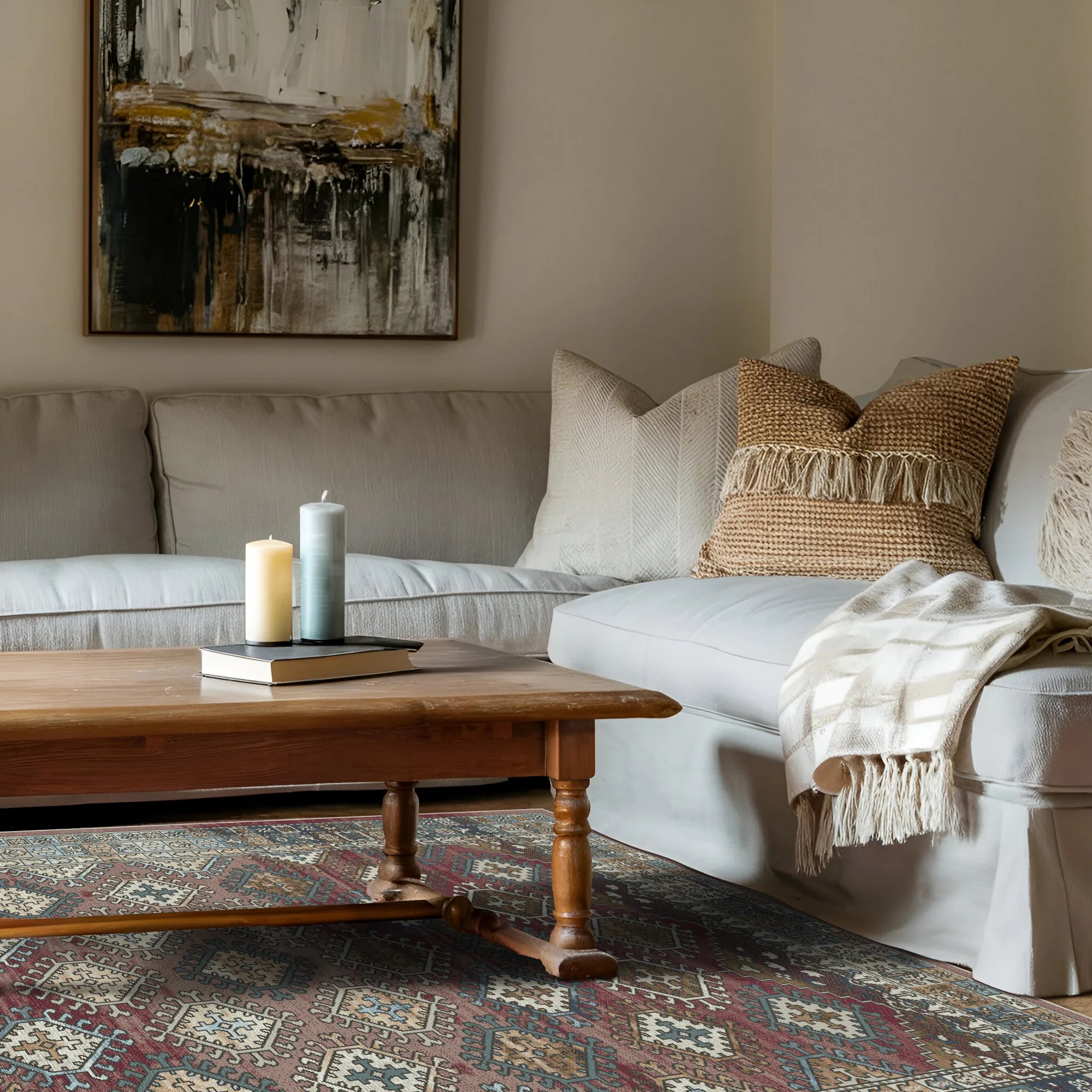 Siena Rost Tribal Teppich